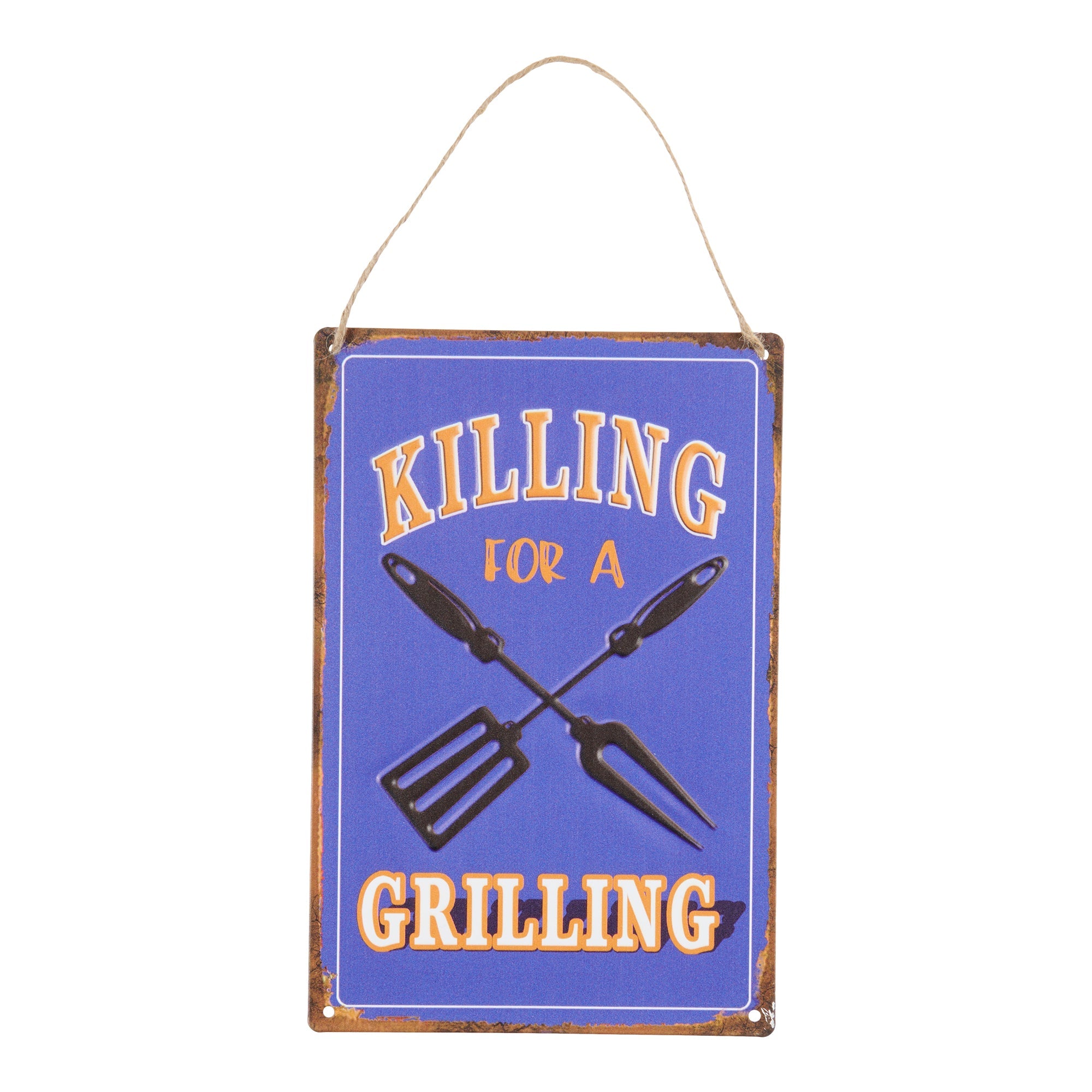 BBQ Themed Embossed Sign