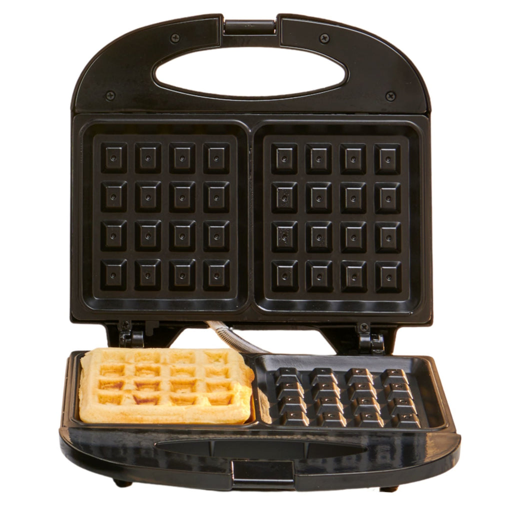 Hauz 2-Slice Waffle Maker, Black