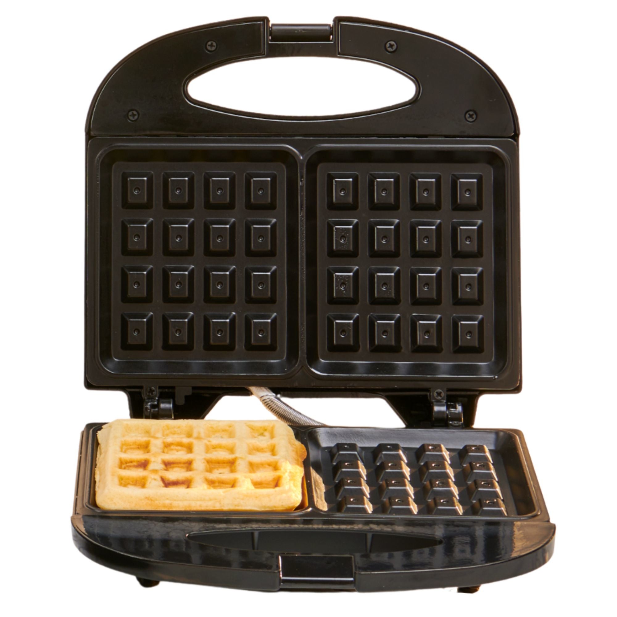 Hauz 2-Slice Waffle Maker, Black