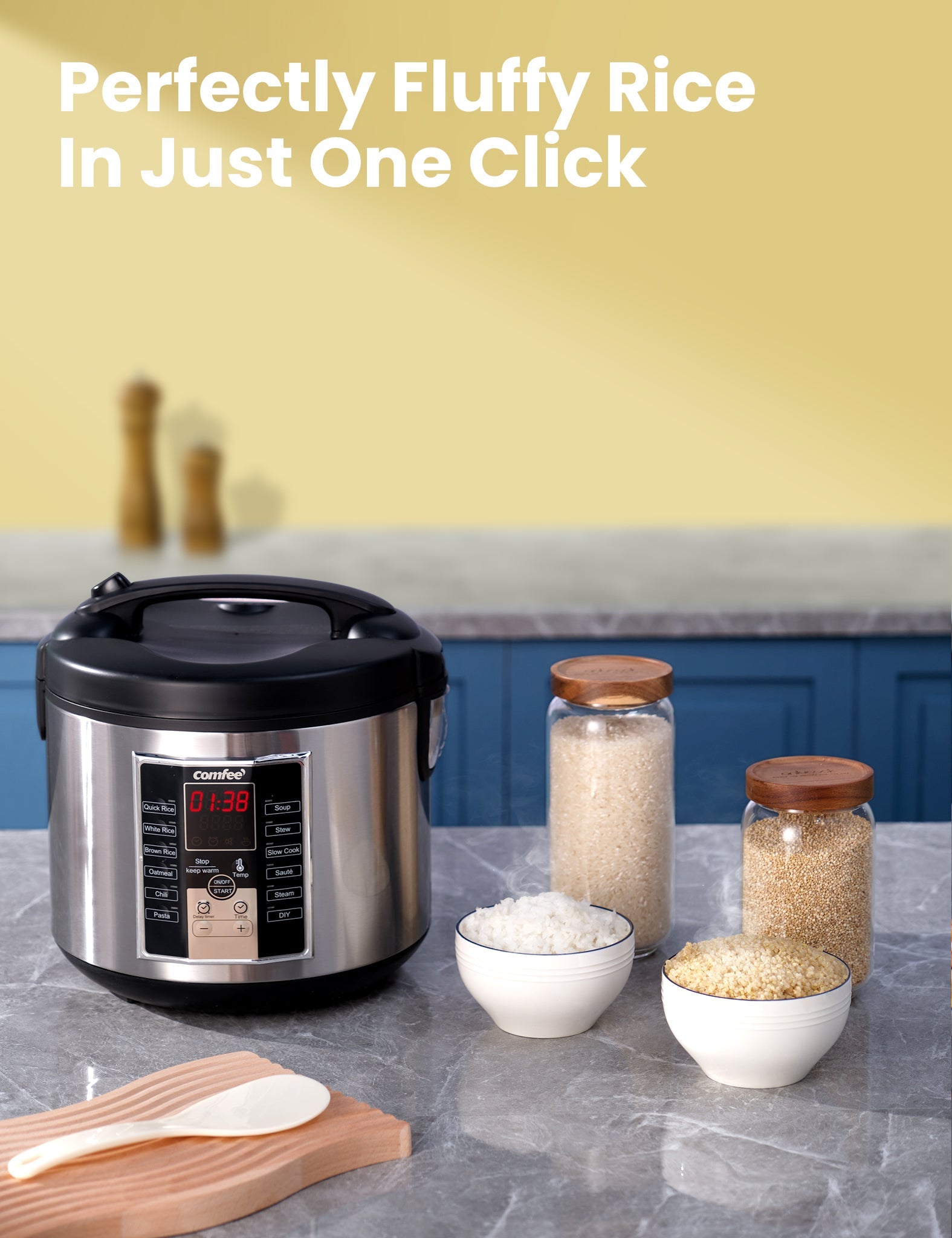 COMFEE' 10-cup multi-cooker rice cooker gallery image 2