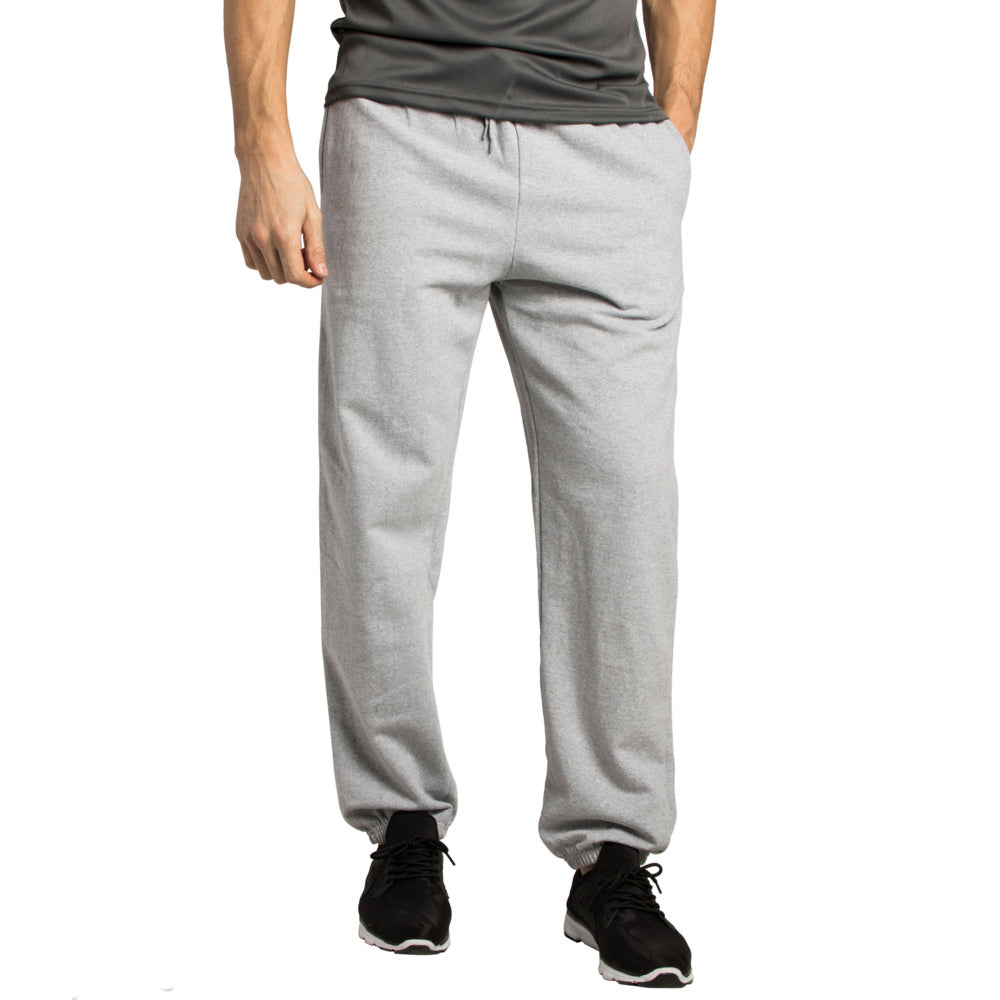 Mountain Ridge Men's Fleece Pants with Adjustable Drawstring and Elastic Ankle