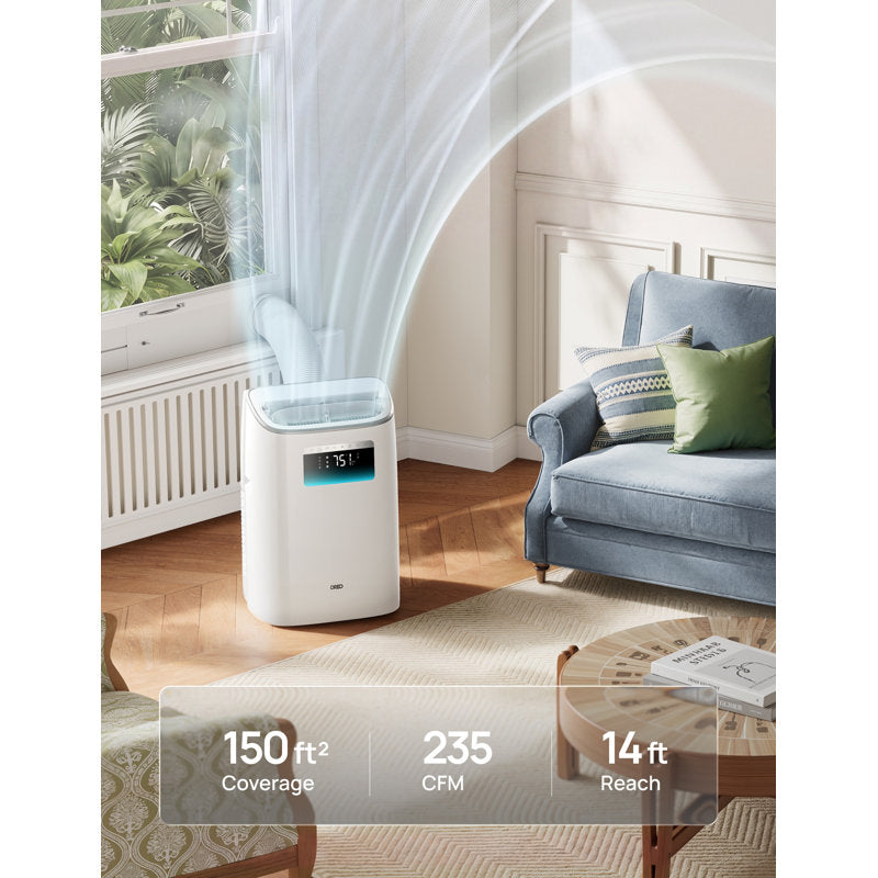 Dreo DR-HAC012S 8,000 BTU Smart Portable Air Conditioner – White product image 1