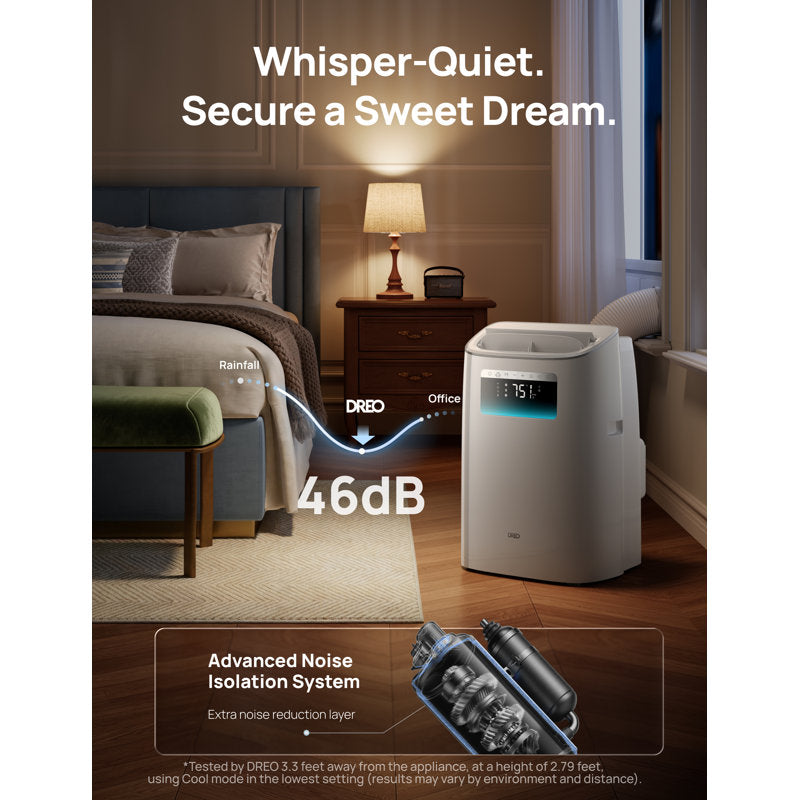 Dreo DR-HAC012S 8,000 BTU Smart Portable Air Conditioner – White product image 7