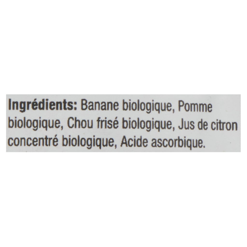 Baby Gourmet Aliments Biologiques pour Bébés Banane, Pomme et Chou Frisé 6 Mois+, 128 ml