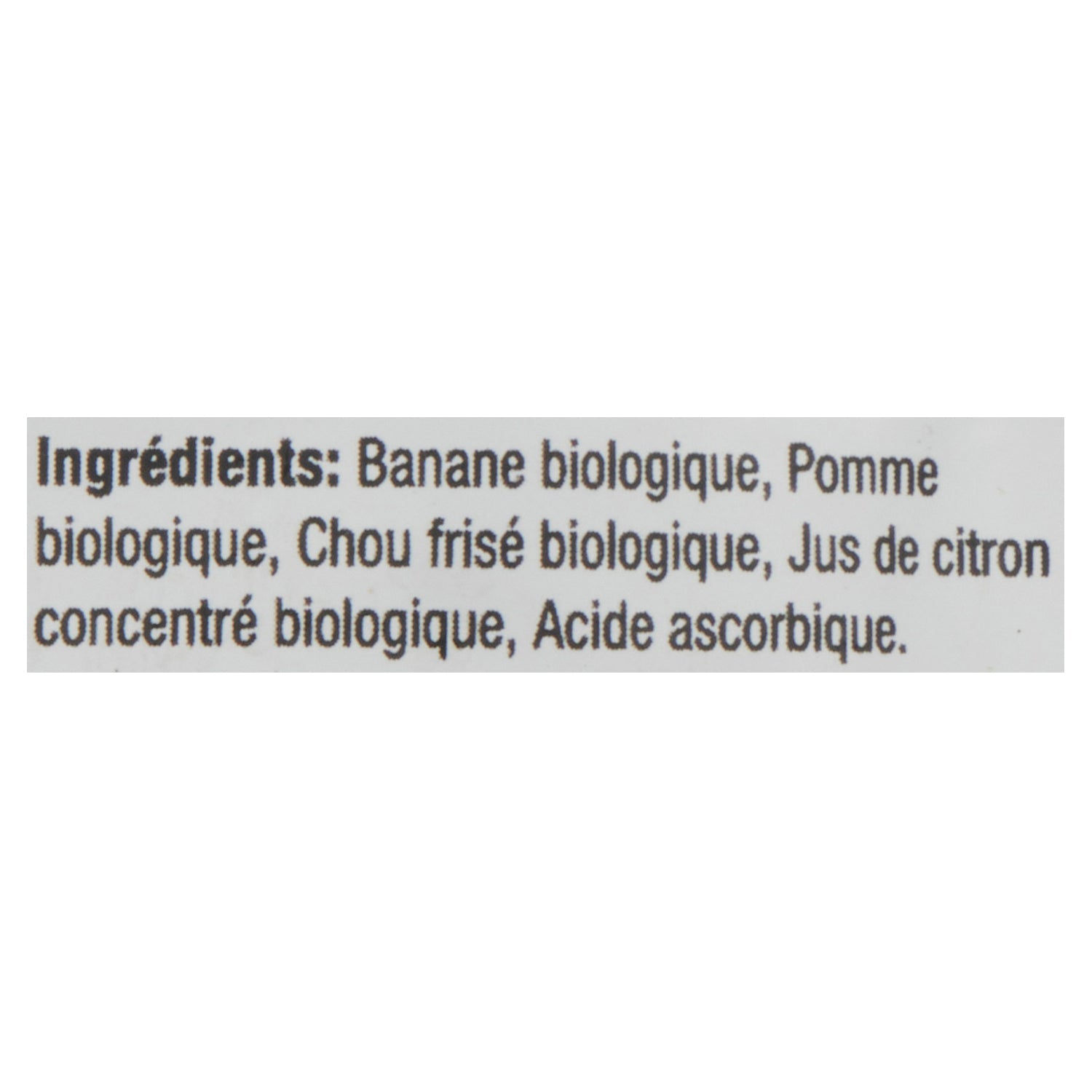 Baby Gourmet Aliments Biologiques pour Bébés Banane, Pomme et Chou Frisé 6 Mois+, 128 ml