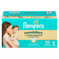 Couches Pampers Swaddlers, taille 2, emballage de 84