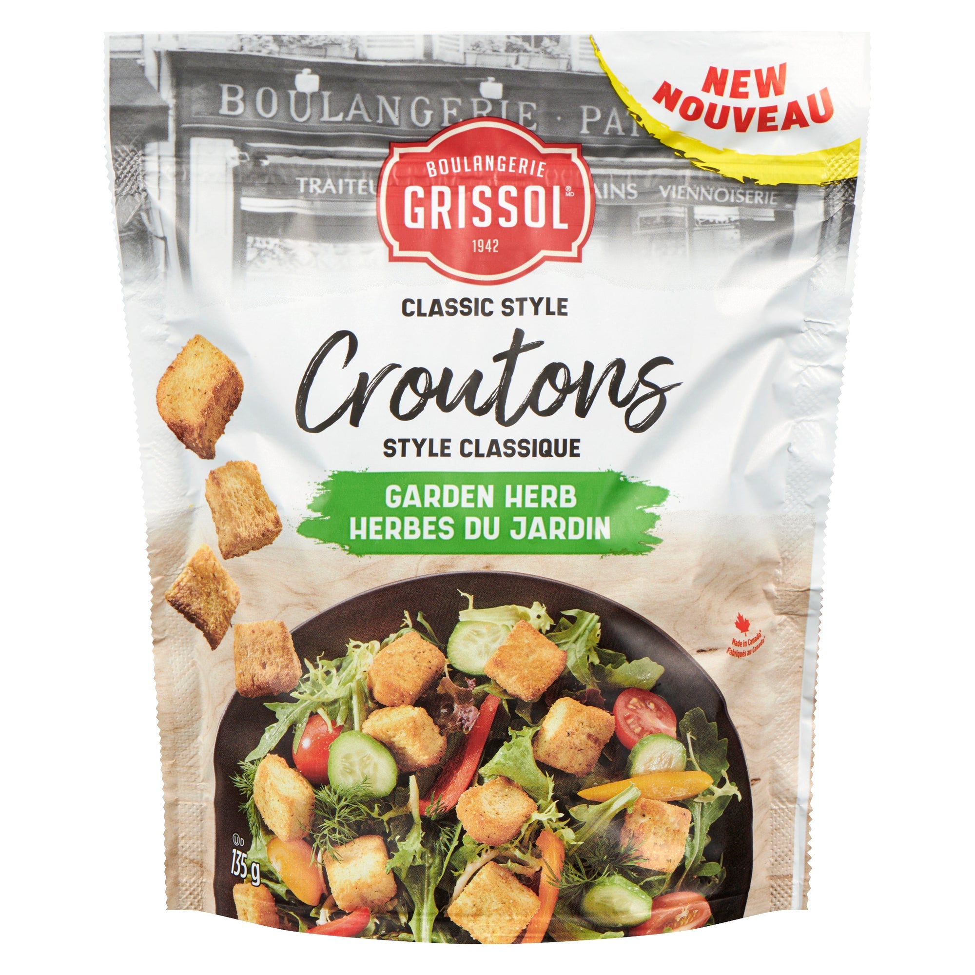 Boulangerie Grissol Classic Style Garden Herb Croutons, 135 g
