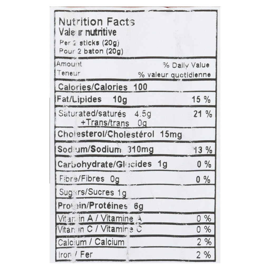 Great Canadian Meat Sausage Sticks Honey Garlic Six Pac 150 g
