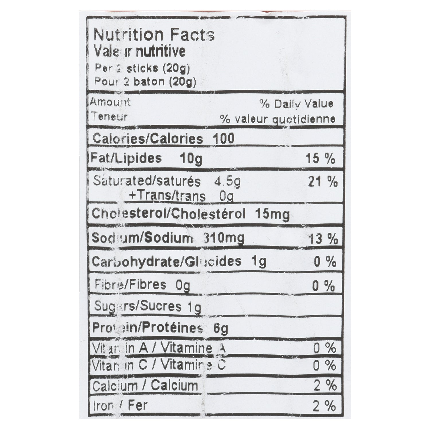 Great Canadian Meat Sausage Sticks Honey Garlic Six Pac 150 g