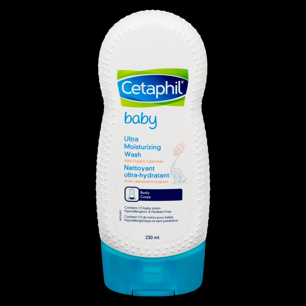 Cetaphil Baby Bain et Nettoyant Hydratant Peau Sensible de Bébé, 230 ml