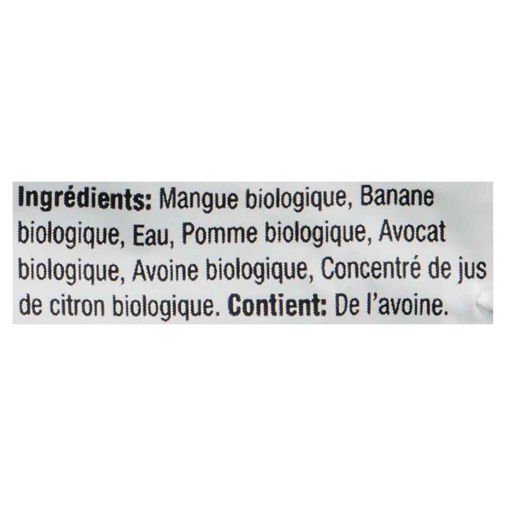 Baby Gourmet Purée Mangue, Avocat et Avoine 6+ Mois, 128 ml
