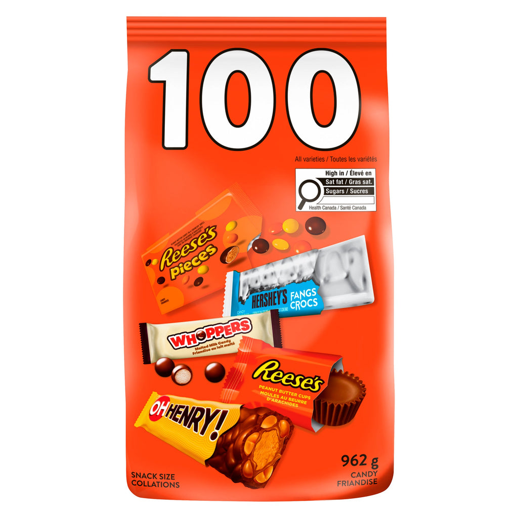 Hershey's Candy Snack Size Bars, 962 g