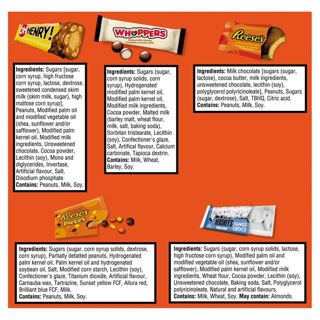 Hershey's Candy Snack Size Bars, 962 g