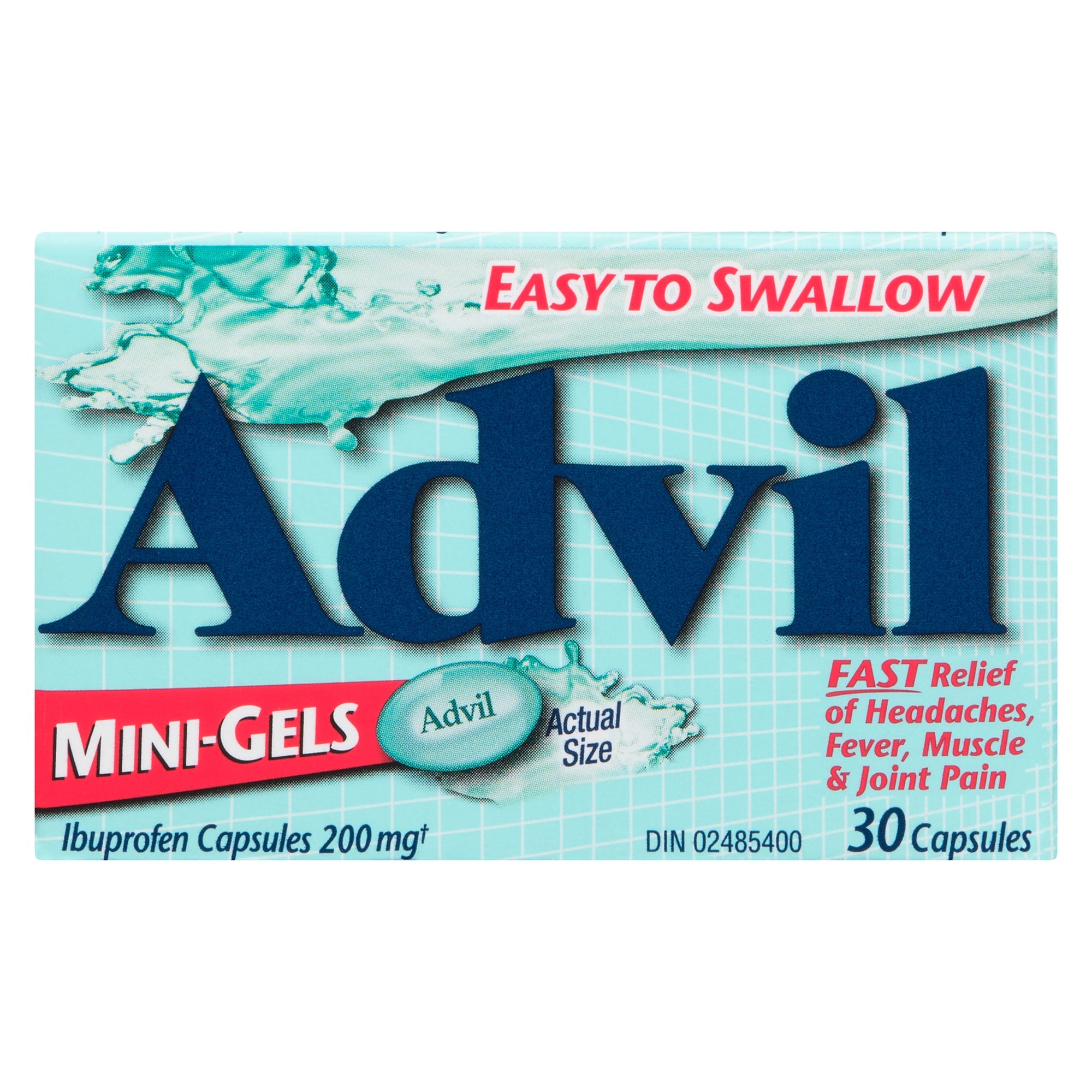 Advil Capsules d'Ibuprofène à 200 mg Mini-Gels, Emballage de 30