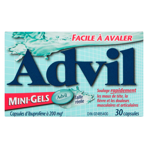Advil Capsules d'Ibuprofène à 200 mg Mini-Gels, Emballage de 30