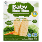 Gaufrettes de dentition douces aux légumes Baby Mum-Mum, 50 g