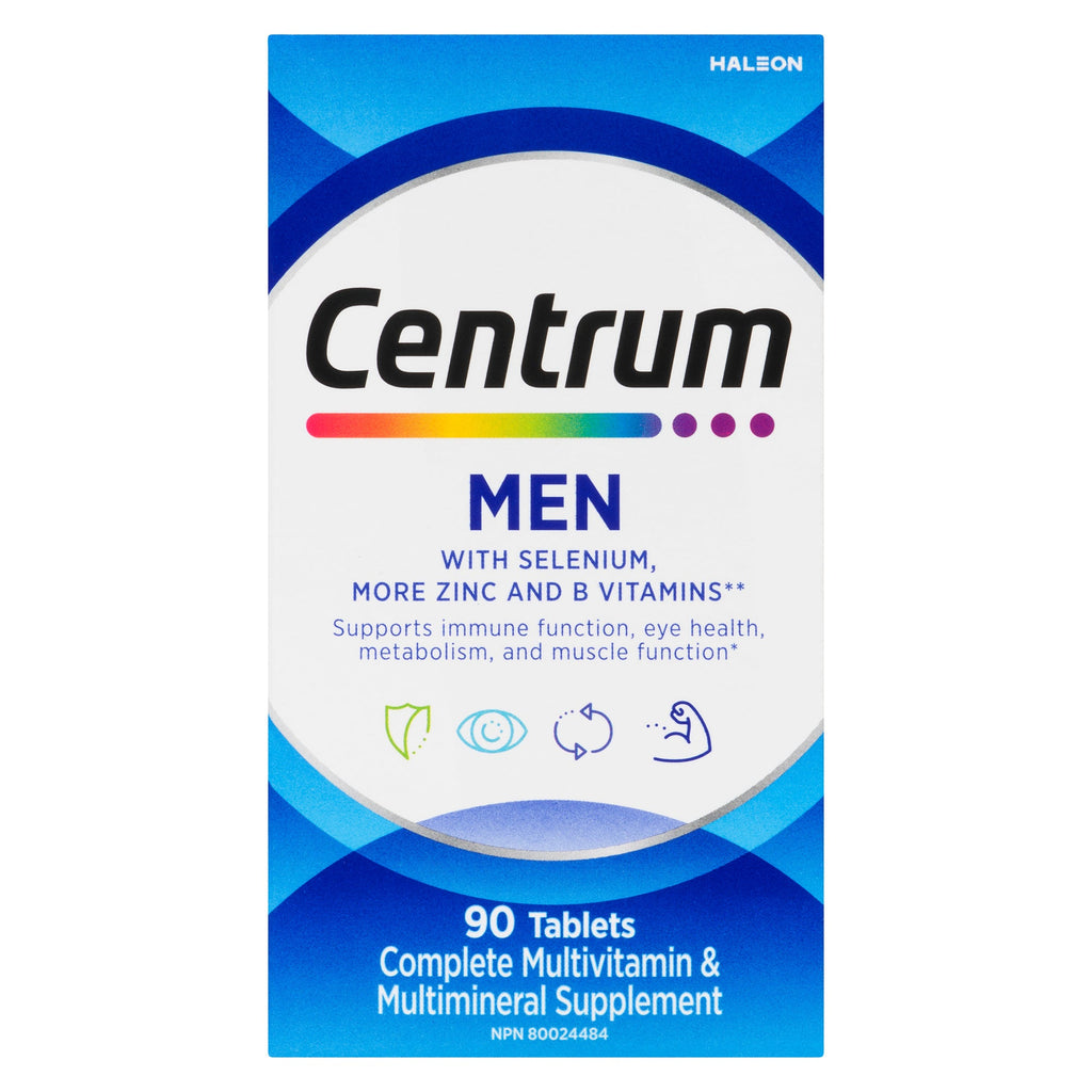 Centrum Complete Multivitamin/Mineral Supplement Men Tablets, 90-Pack