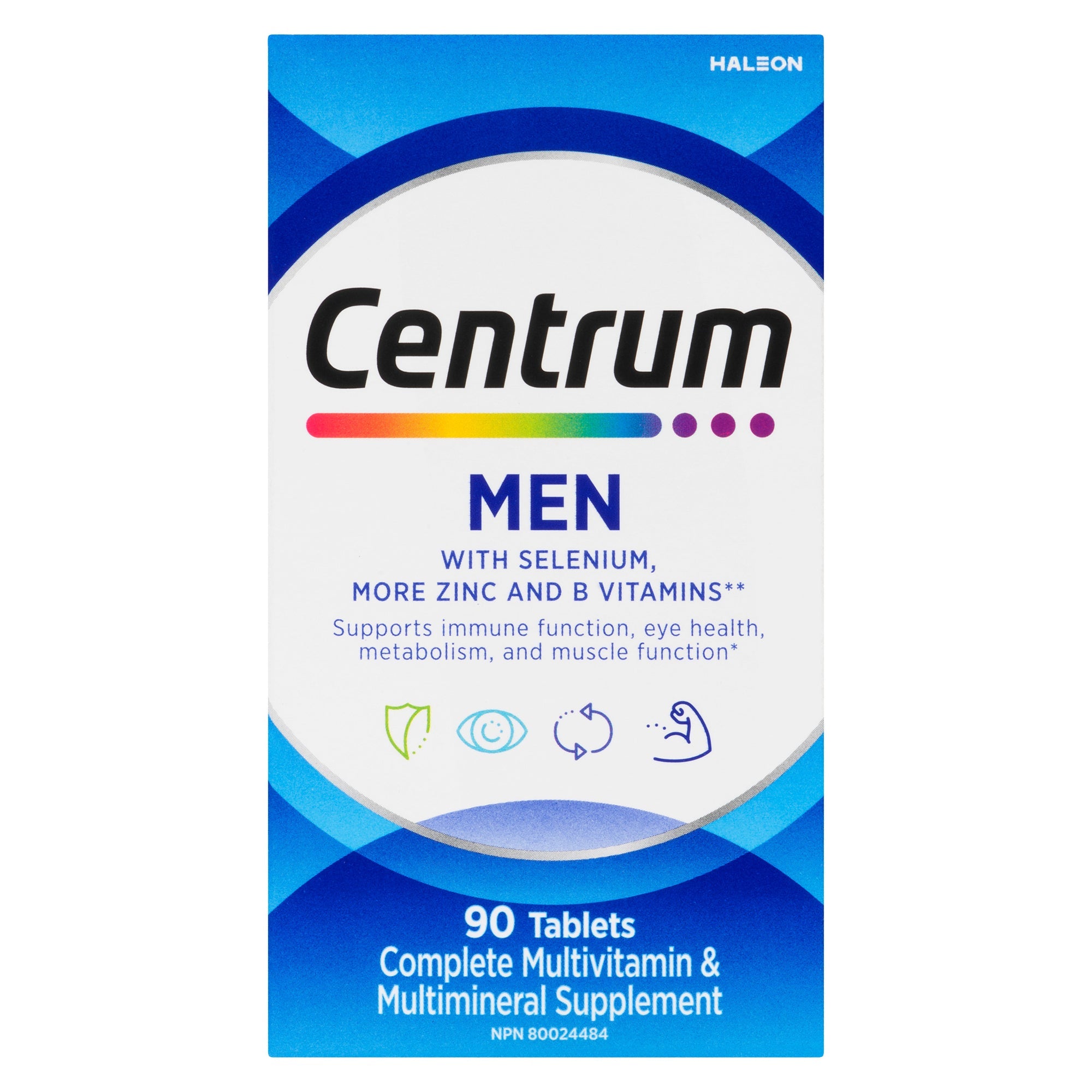 Centrum Complete Multivitamin/Mineral Supplement Men Tablets, 90-Pack