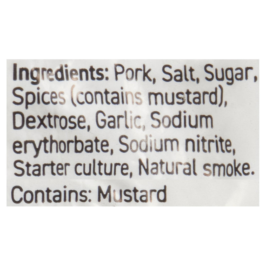 Halenda's Smoked and Dry Cured Pork Sausage Mild Hunter Garlic, 275 g