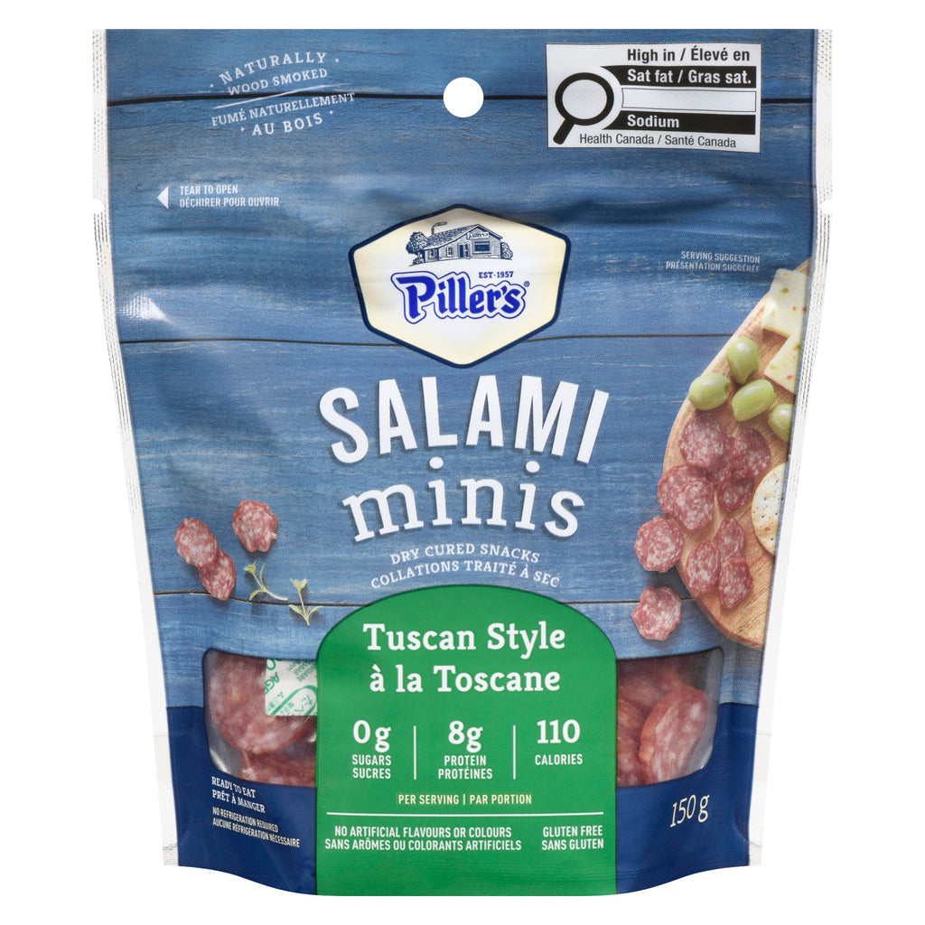 Piller's Dry Cured Snacks Salami Minis Tuscan Style, 150 g