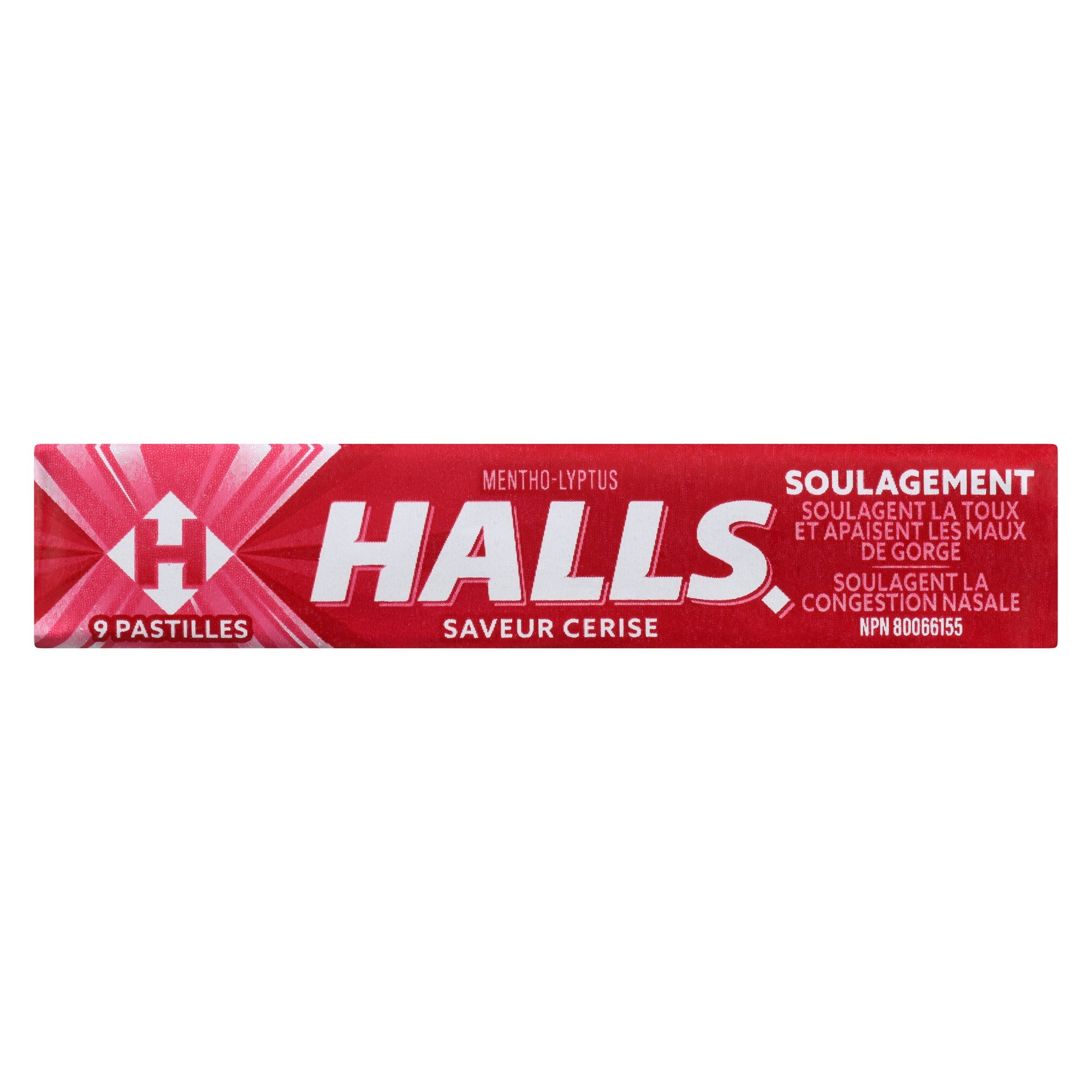 Halls Relief Mentho-Lyptus Cherry Flavour, 9-Pack