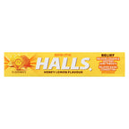 Halls Relief Mentho-Lyptus Honey Lemon Flavour, 9-Pack