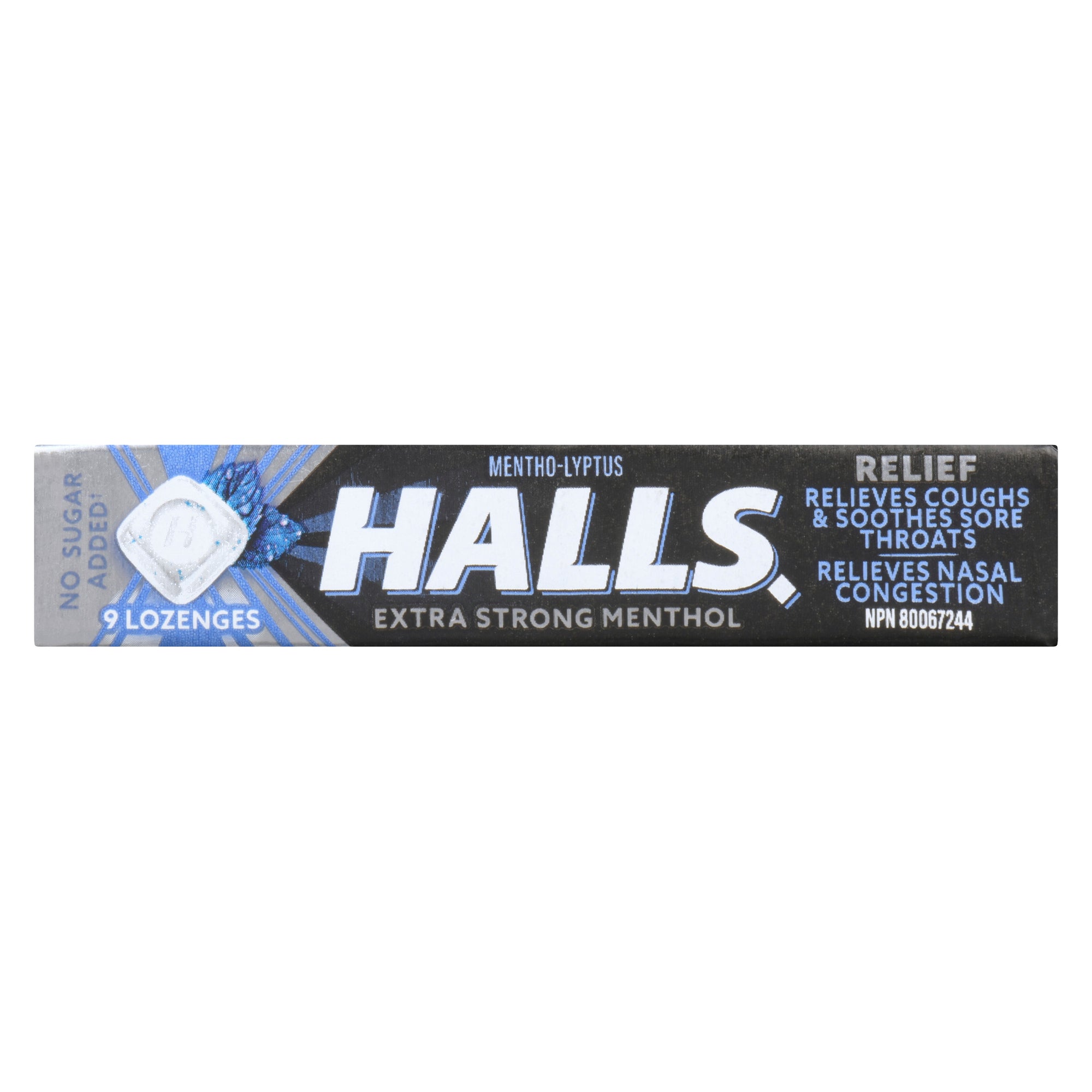 Halls Relief Mentho-Lyptus Extra Strong Menthol, 9 Lozenges