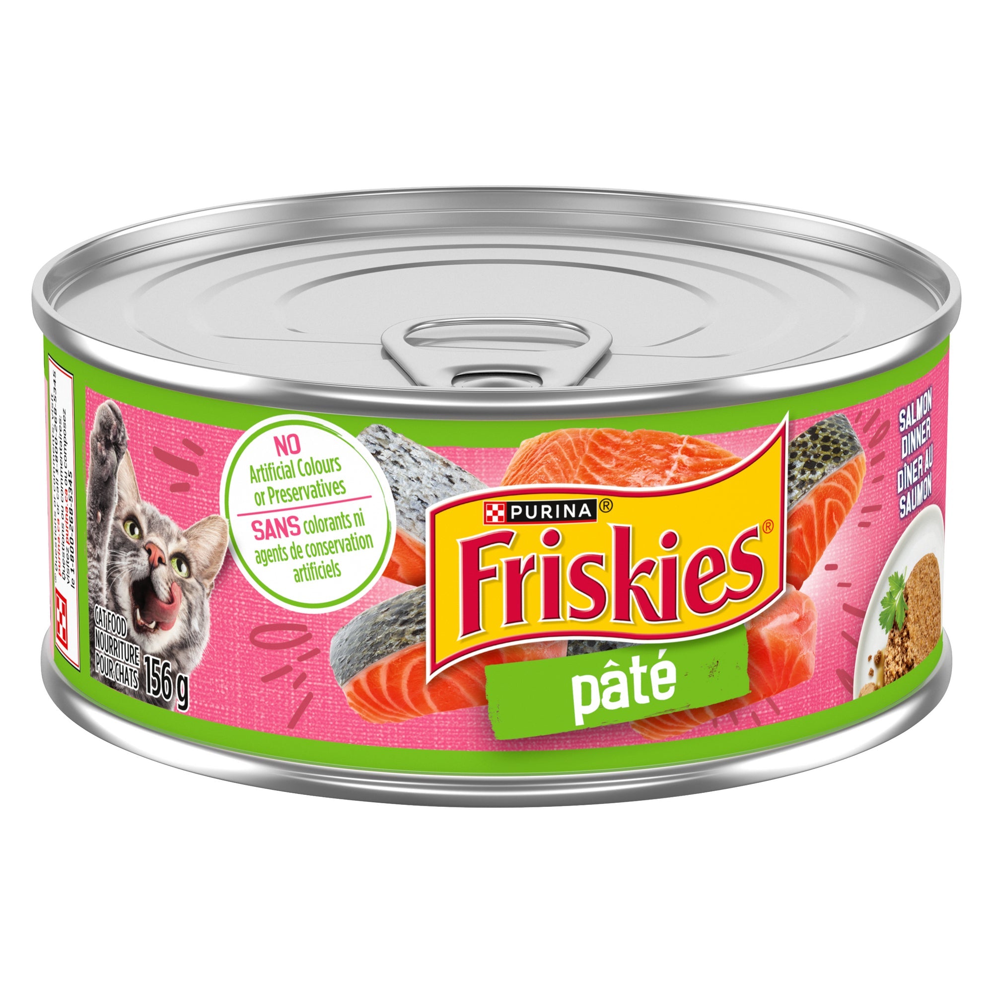 Purina Friskies Salmon Pâté Cat Food, 156 g