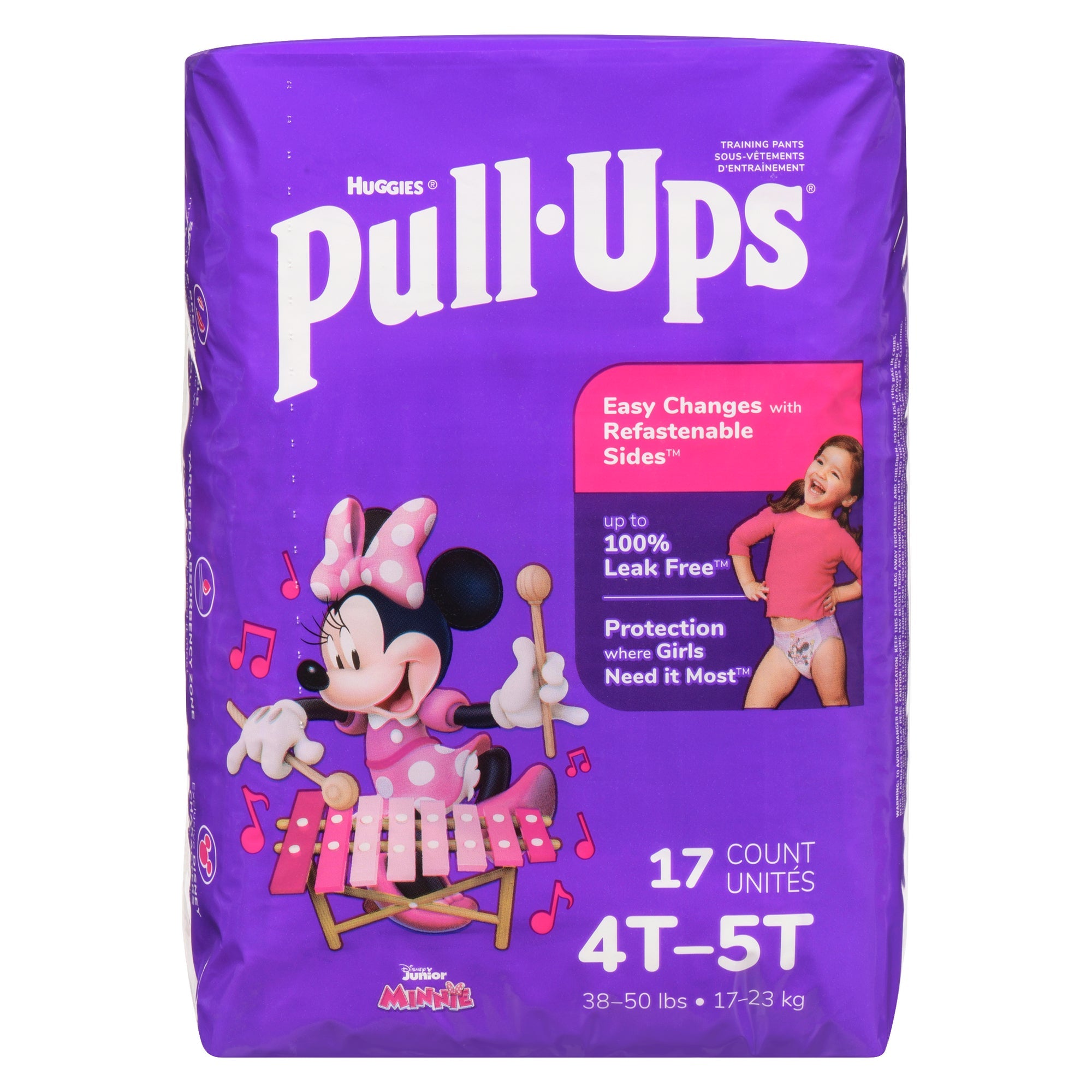 Sous-vêtements d'entraînement Huggies Pull-Ups pour filles - emb. de 17