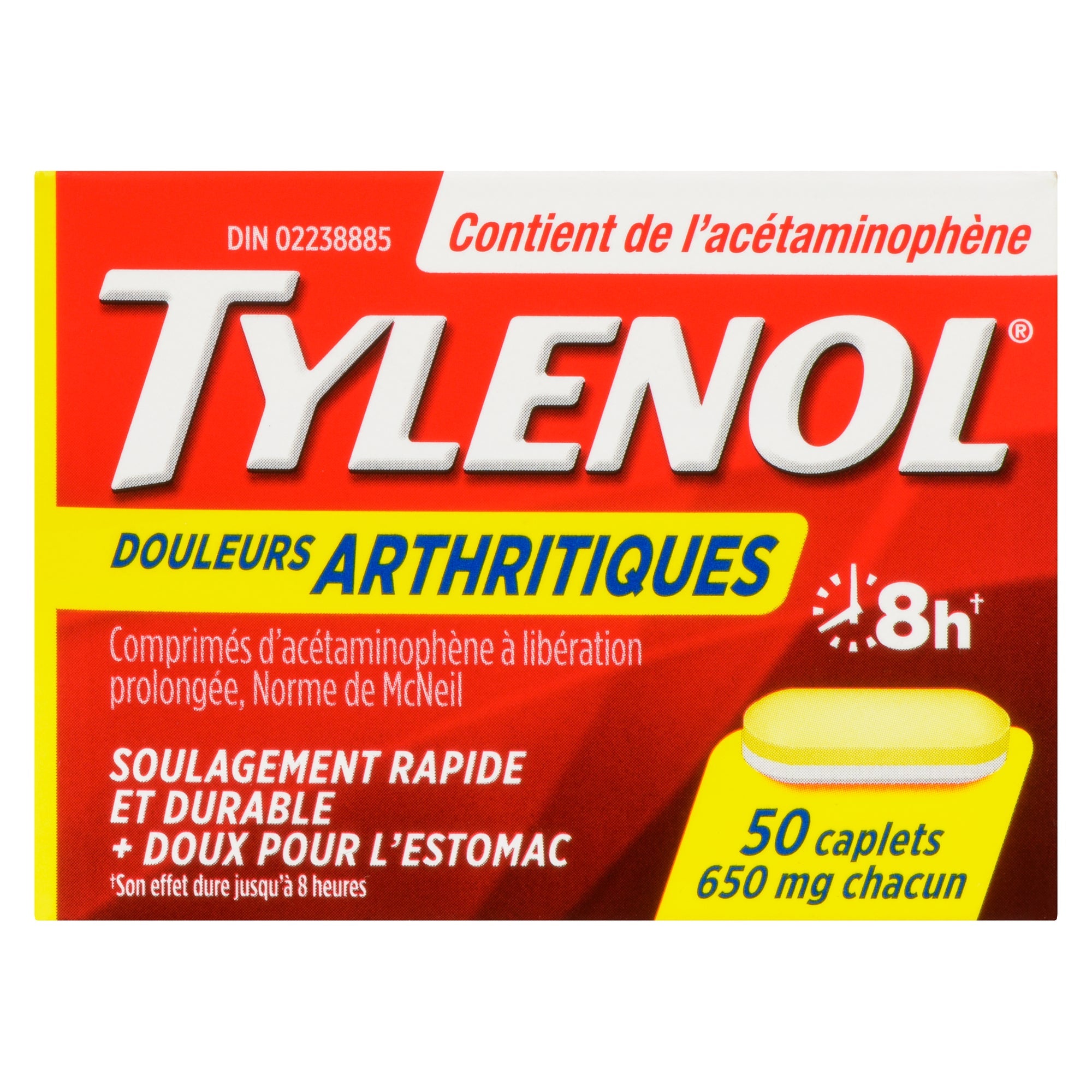 Tylenol Arthritis Pain Relief Caplets, 650-mg, 50-Pack
