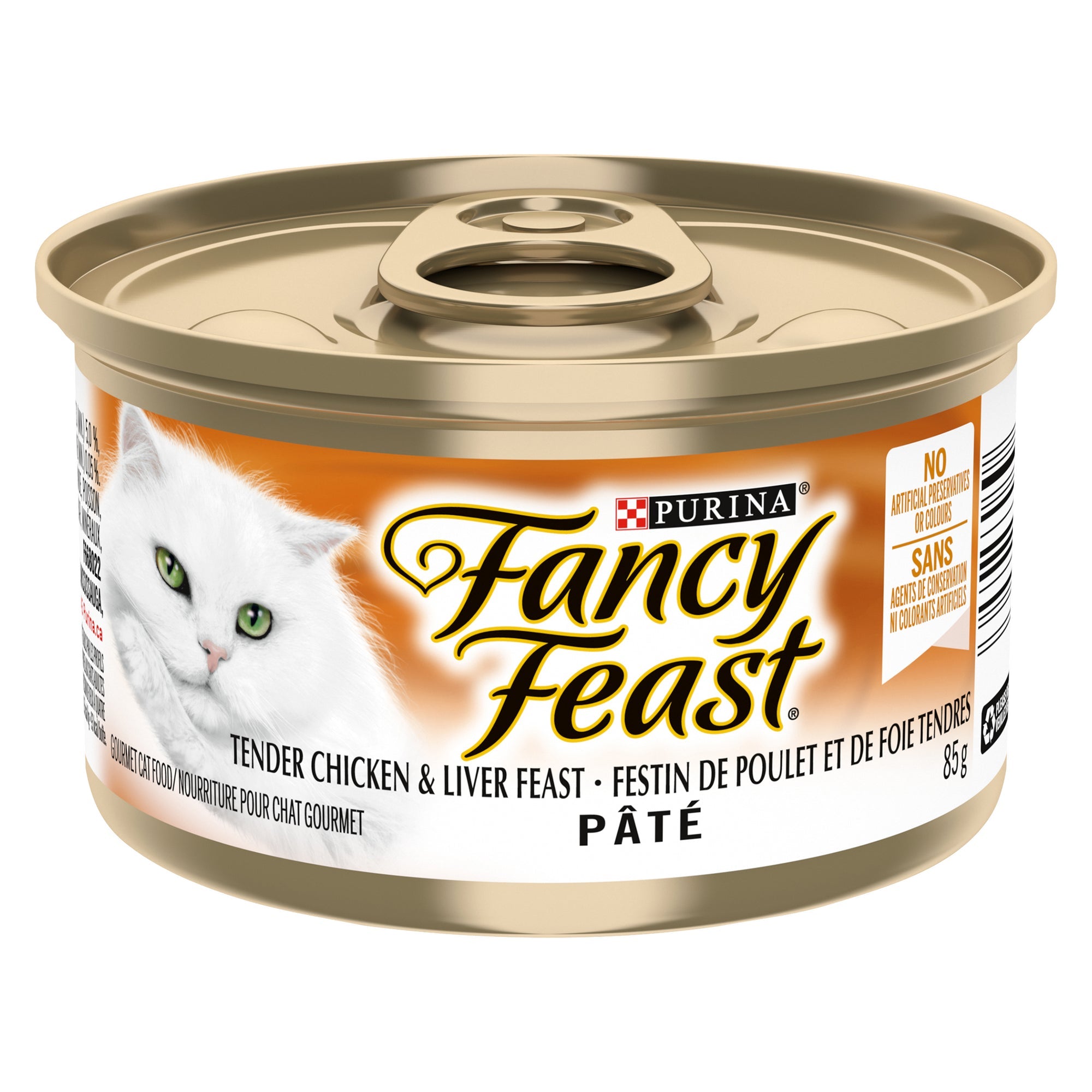 Purina Fancy Feast Liver and Chicken  Pâté Cat Food, 85-g