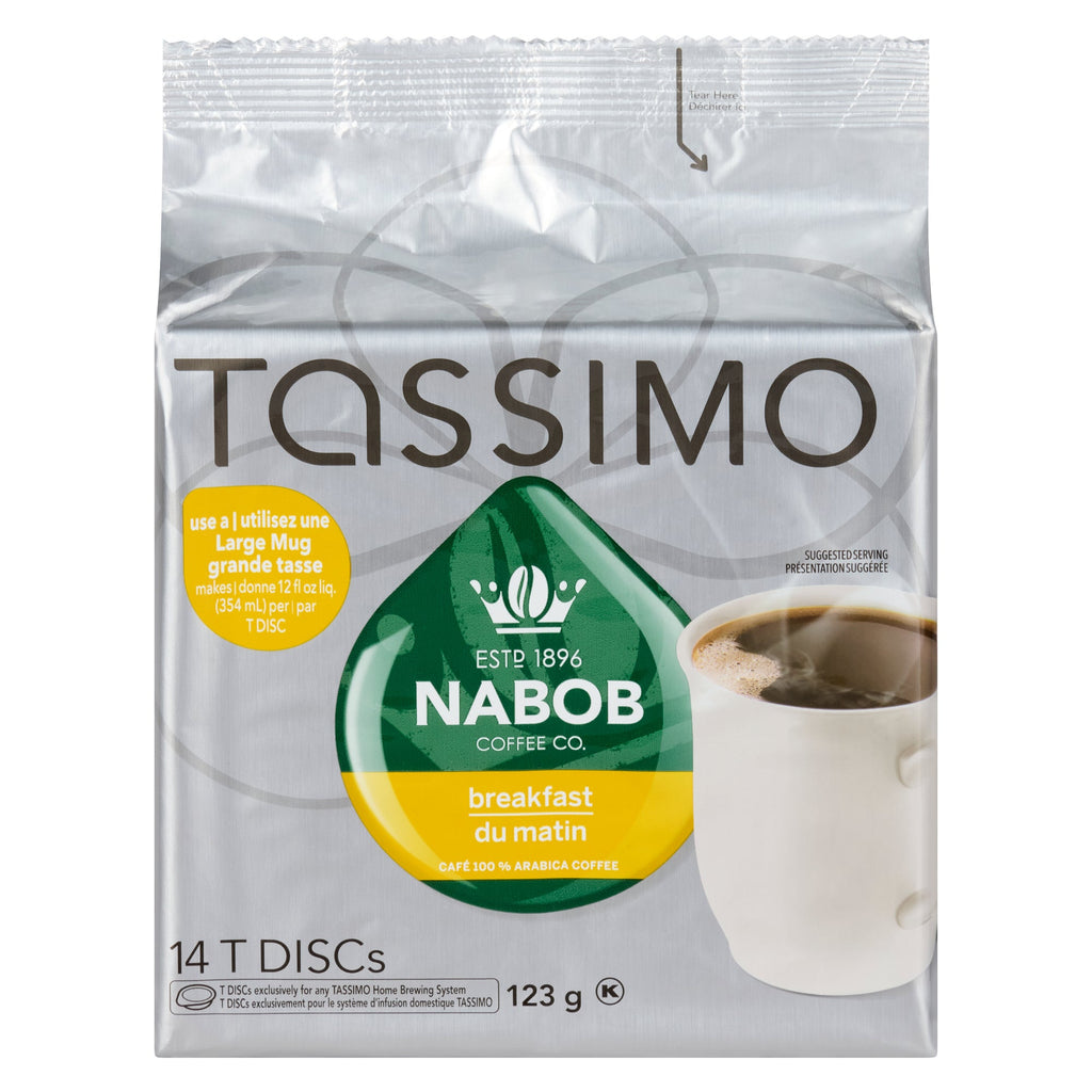 Nabob Coffee Co. Tassimo Breakfast 100% Arabica Coffee, 123 g