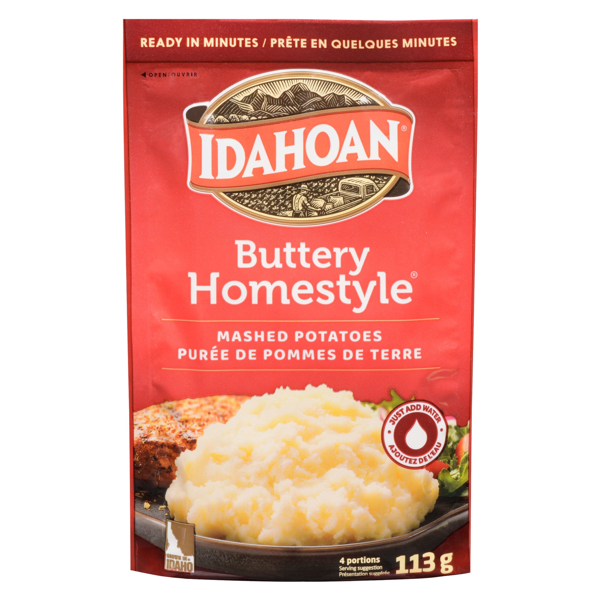Idahoan Buttery Homestyle Mashed Potatoes, 113-g