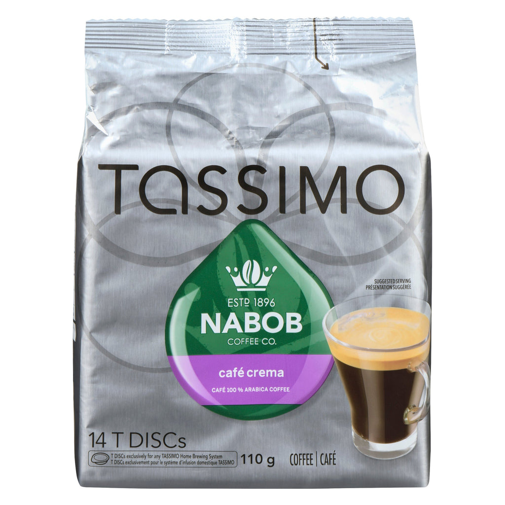 Nabob Coffee Co. Tassimo Café Crema Coffee T Disc, 14-Pack, 110g