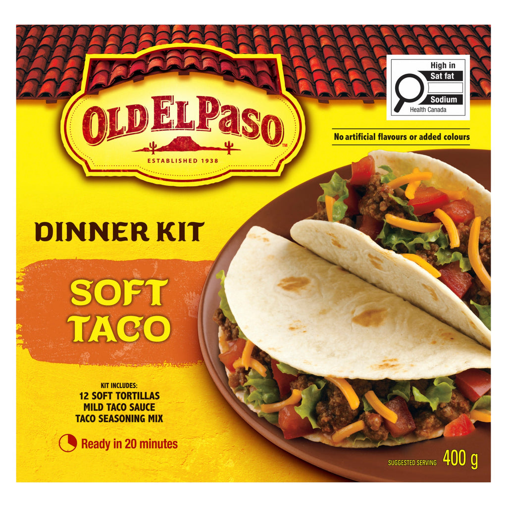 Old El Paso Soft Taco Dinner Kit - 400g