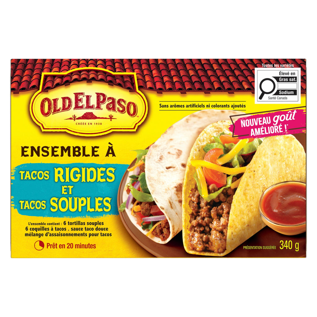 Old El Paso Hard and Soft Taco Dinner - 340g