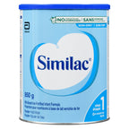 Préparation pour nourrissons Similac plus faible en fer en poudre, 850 g
