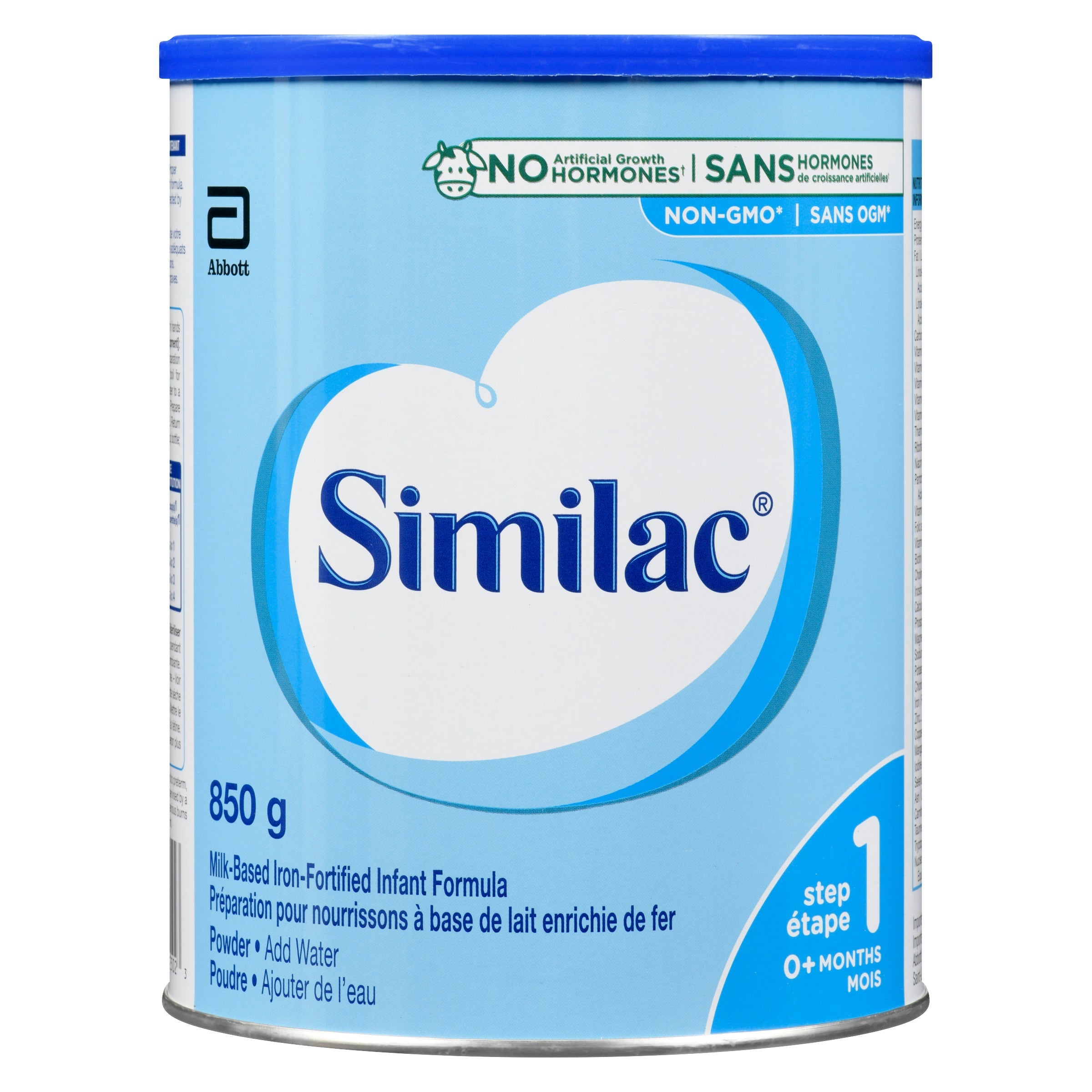 Préparation pour nourrissons Similac plus faible en fer en poudre, 850 g