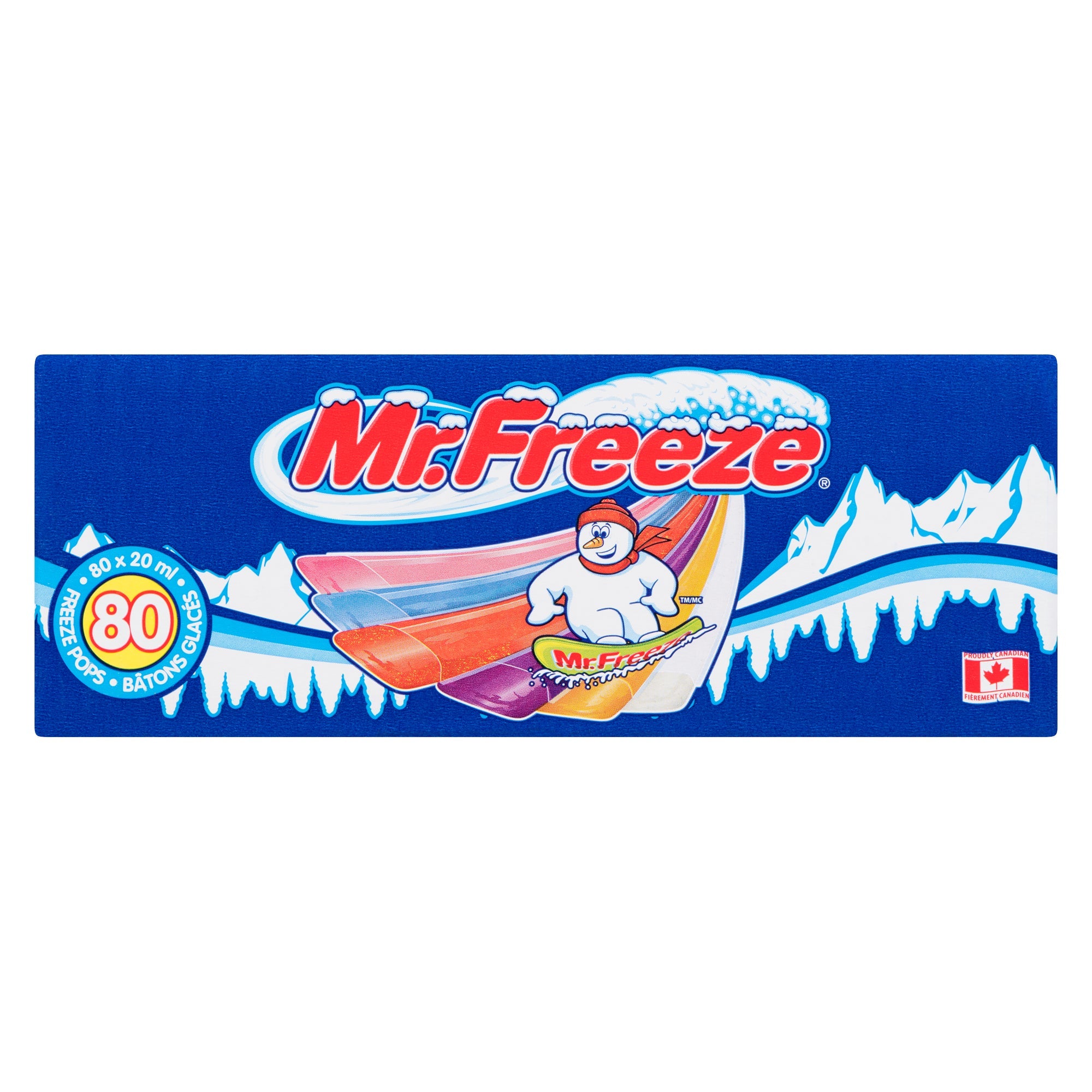 Mr. Freeze Freeze Pops, 80-Pack, 20-ml