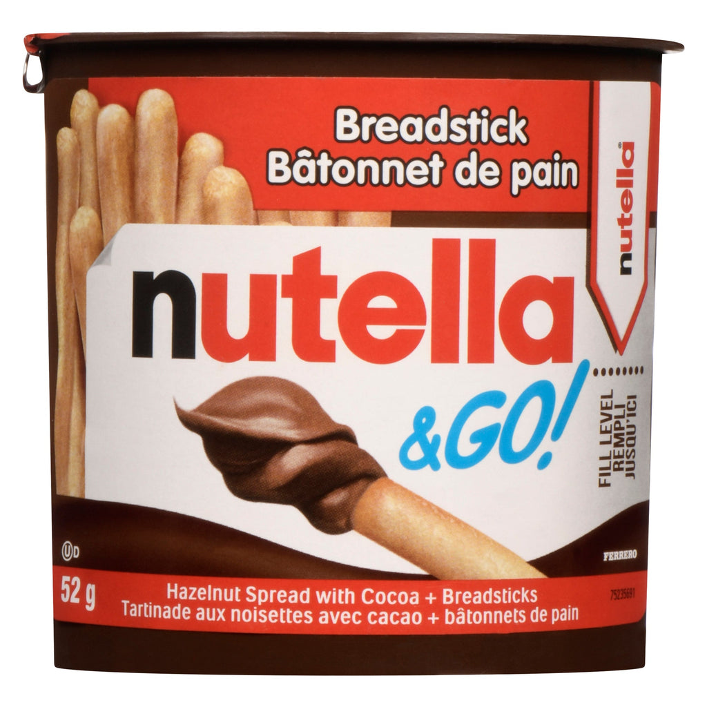 Nutella & Go! Hazelnut Spread with Cocoa + Breadsticks, 52 g