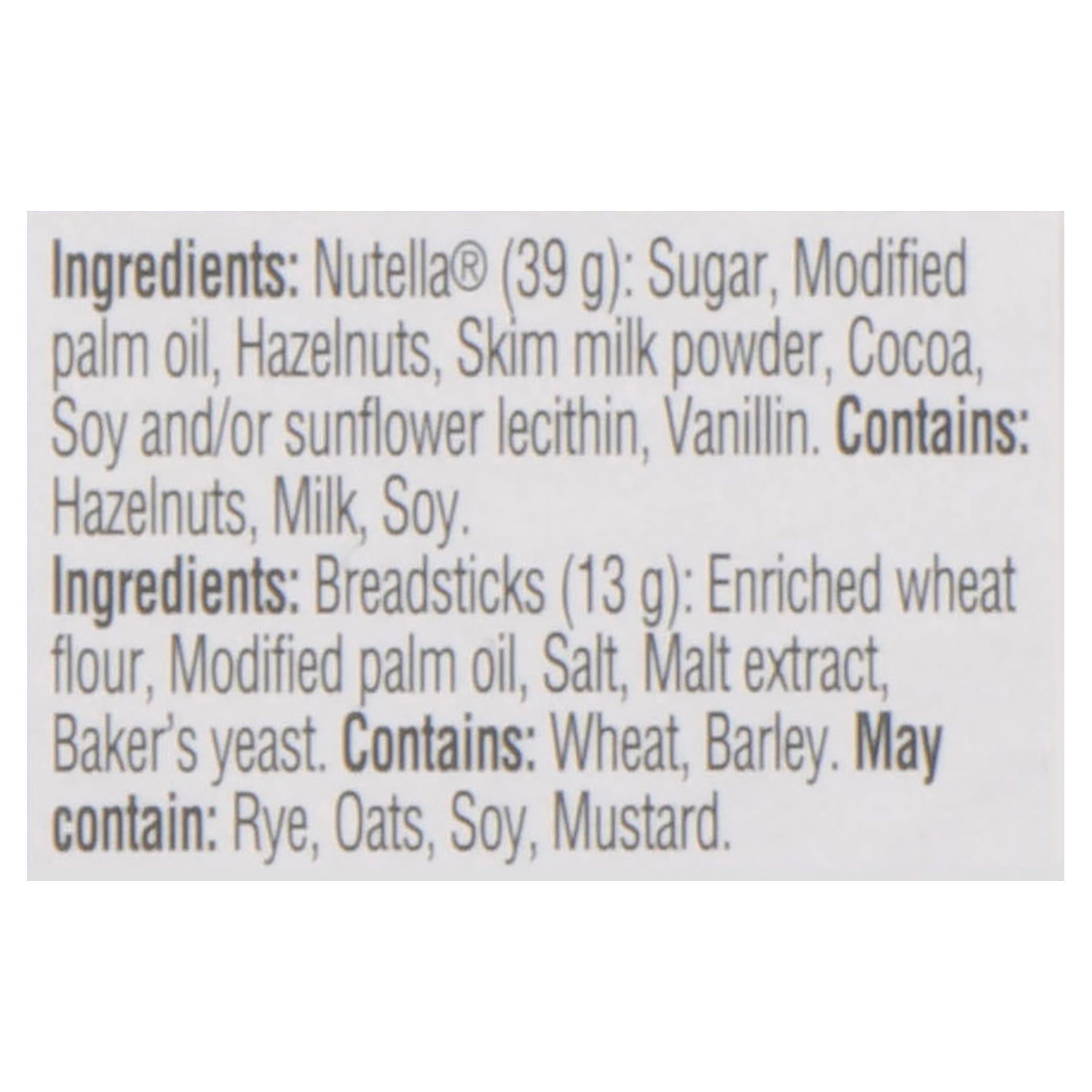 Nutella & Go! Hazelnut Spread with Cocoa + Breadsticks, 52 g