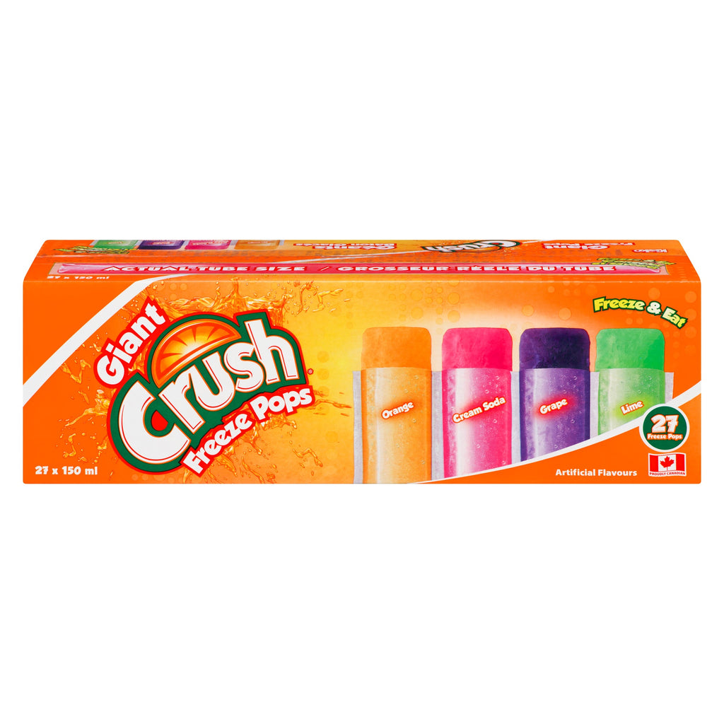 Crush Giant Freezies, 27-Pack, 150-ml