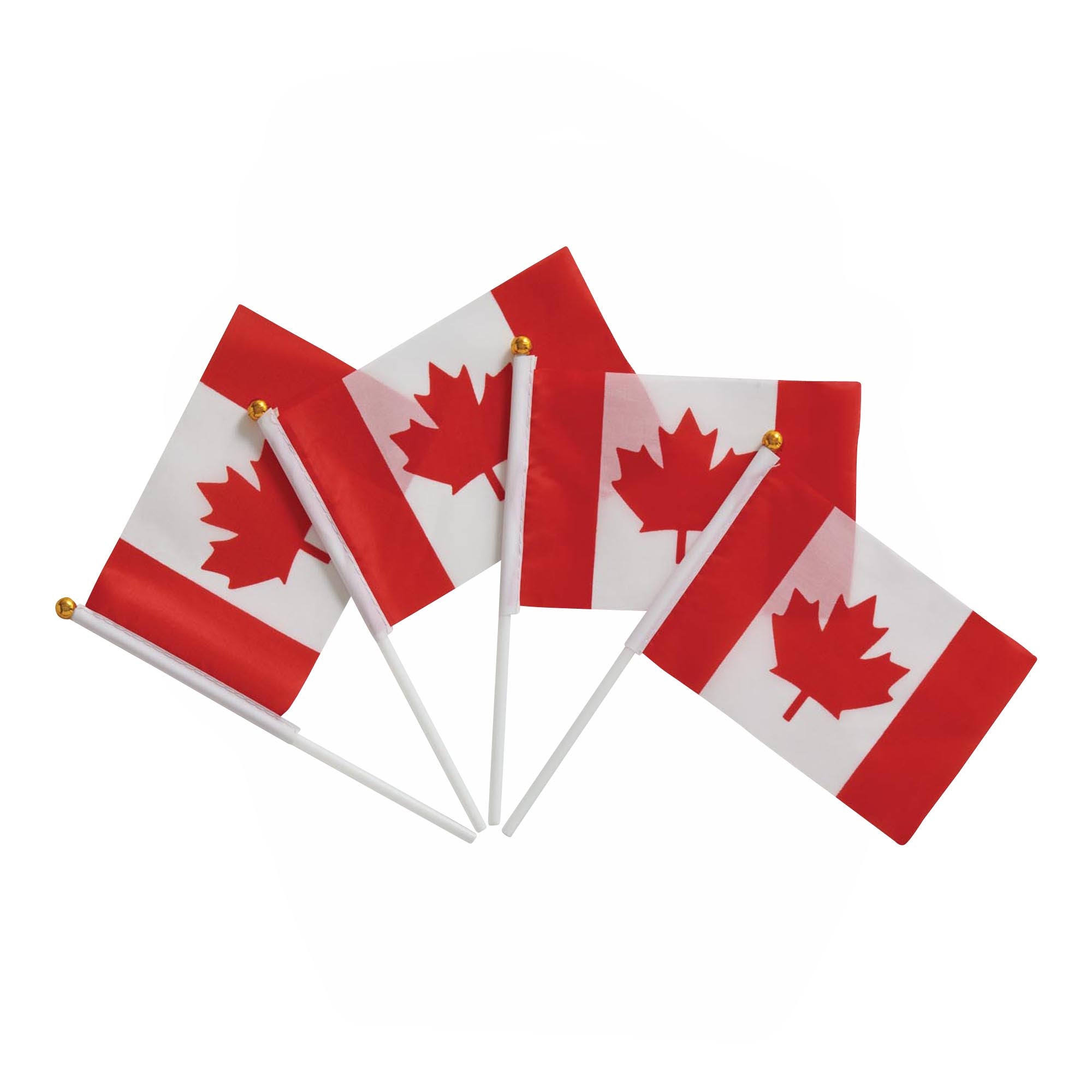Drapeaux du canada sur bâton – emb. de 4