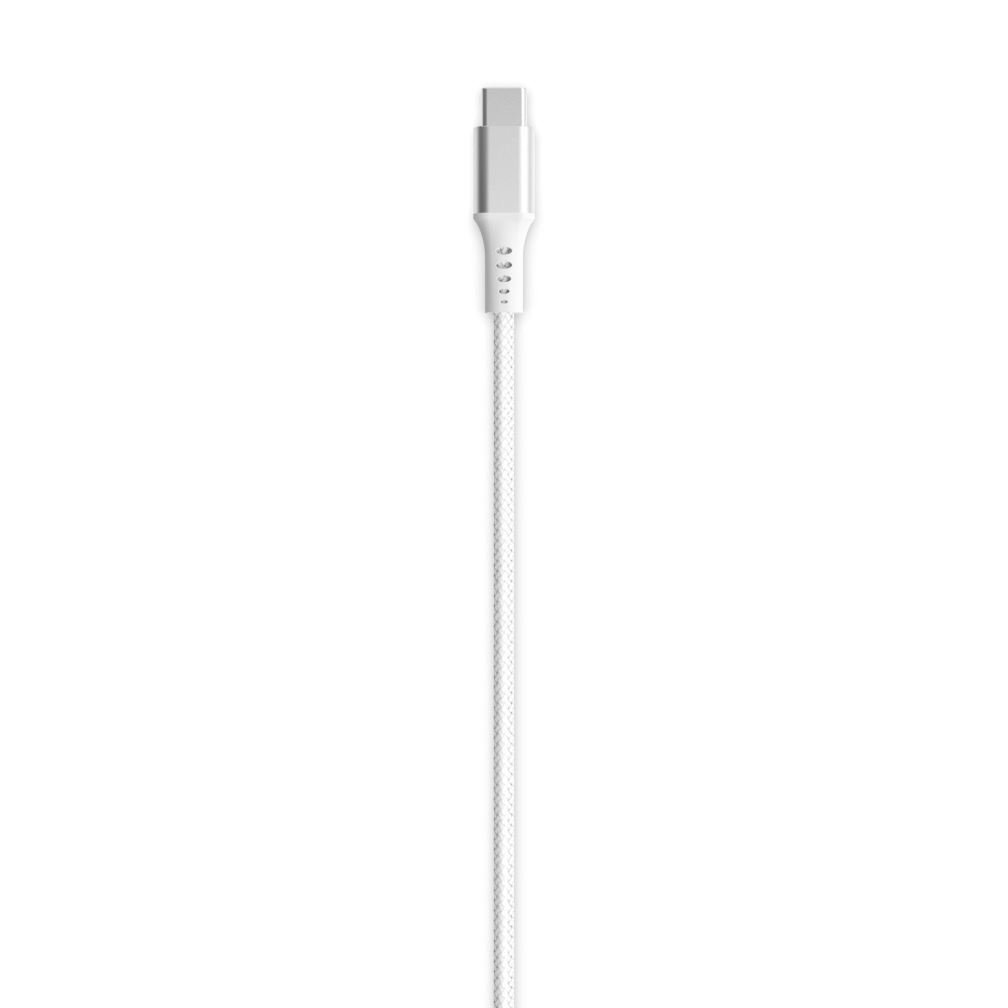 Soar Braided USB-C To Lightning Cable, White, 10-ft.