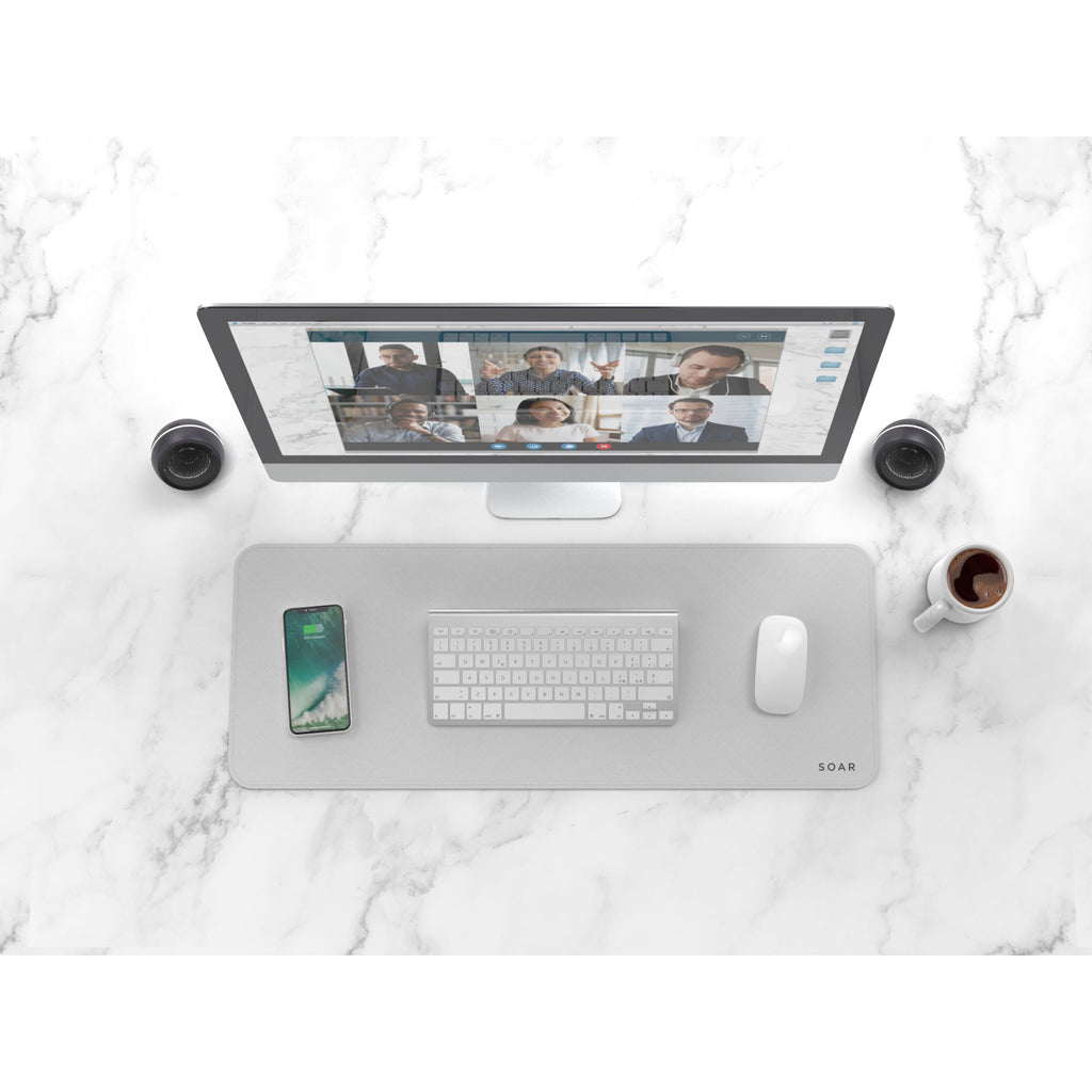 Soar Desktop Mat, White