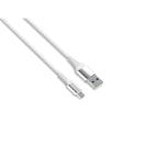 Soar Braided USB to Micro USB Charging Cable, White, 6-ft.