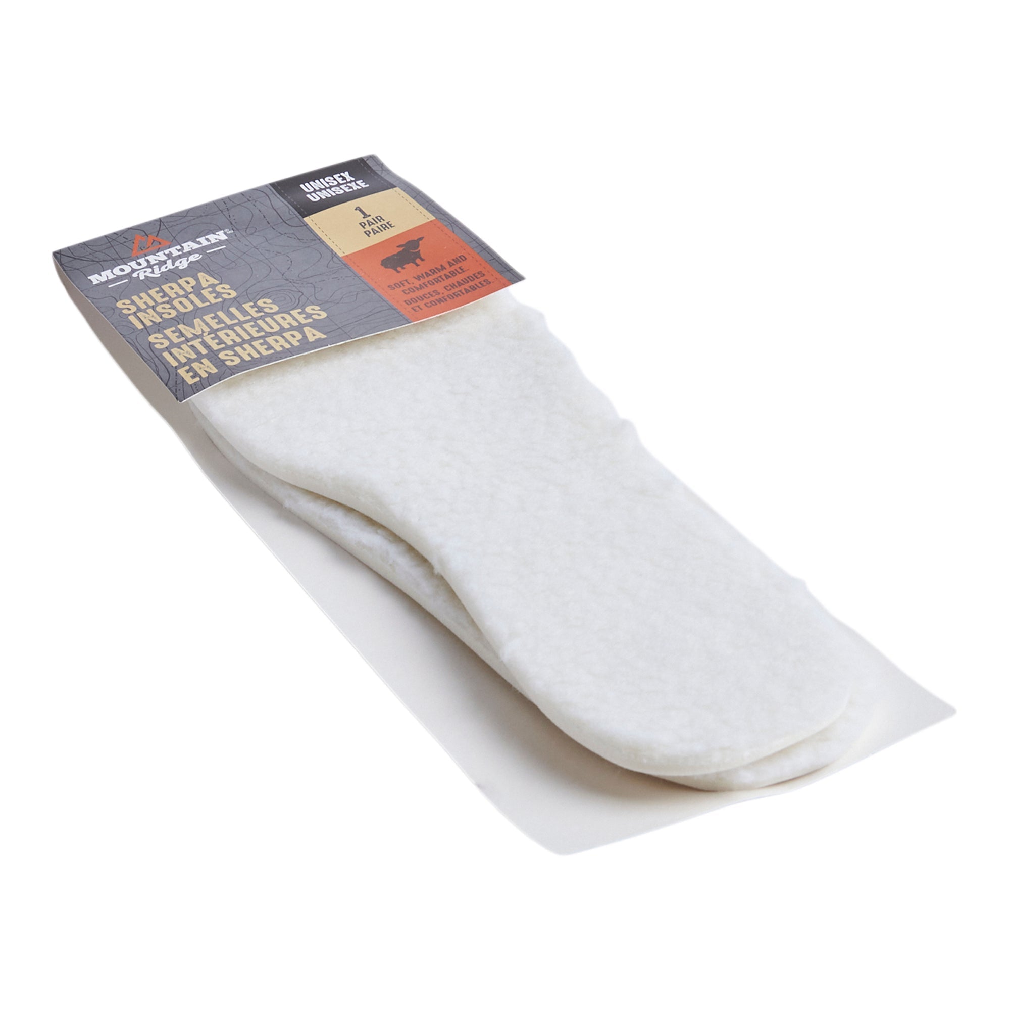 Mountain Ridge Sherpa Insoles, Beige