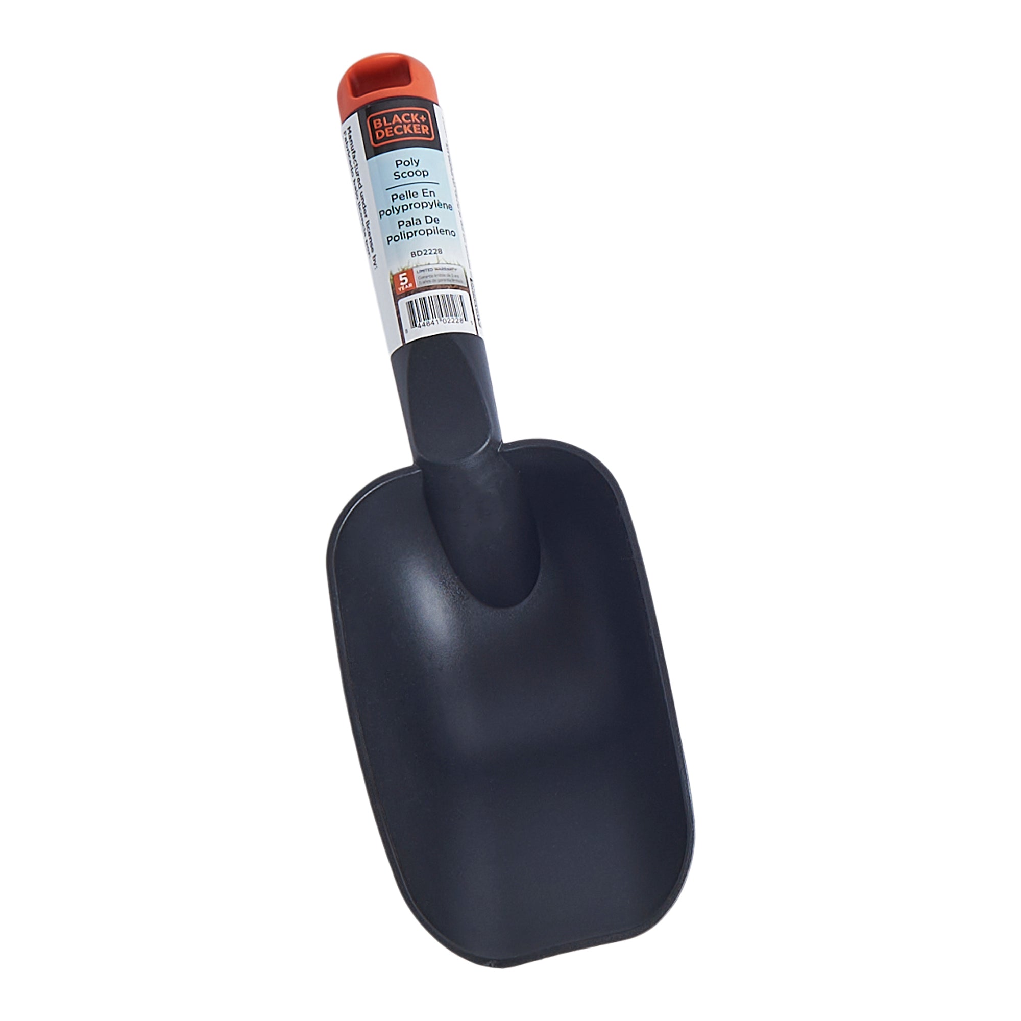 Black + Decker Deluxe Poly Scoop, 10.6-in