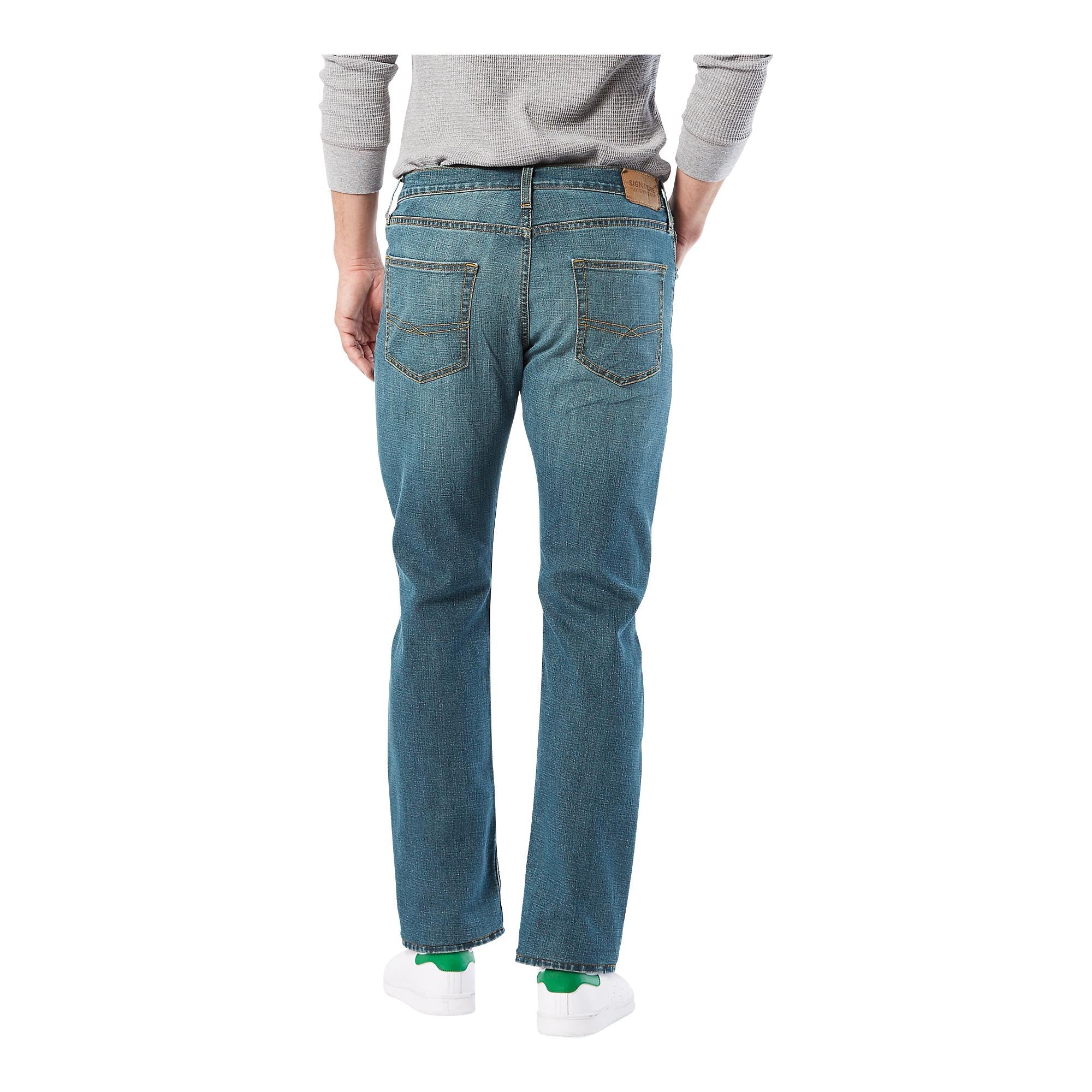 Levi Strauss Signature Men's Straight Leg Jeans, Blue