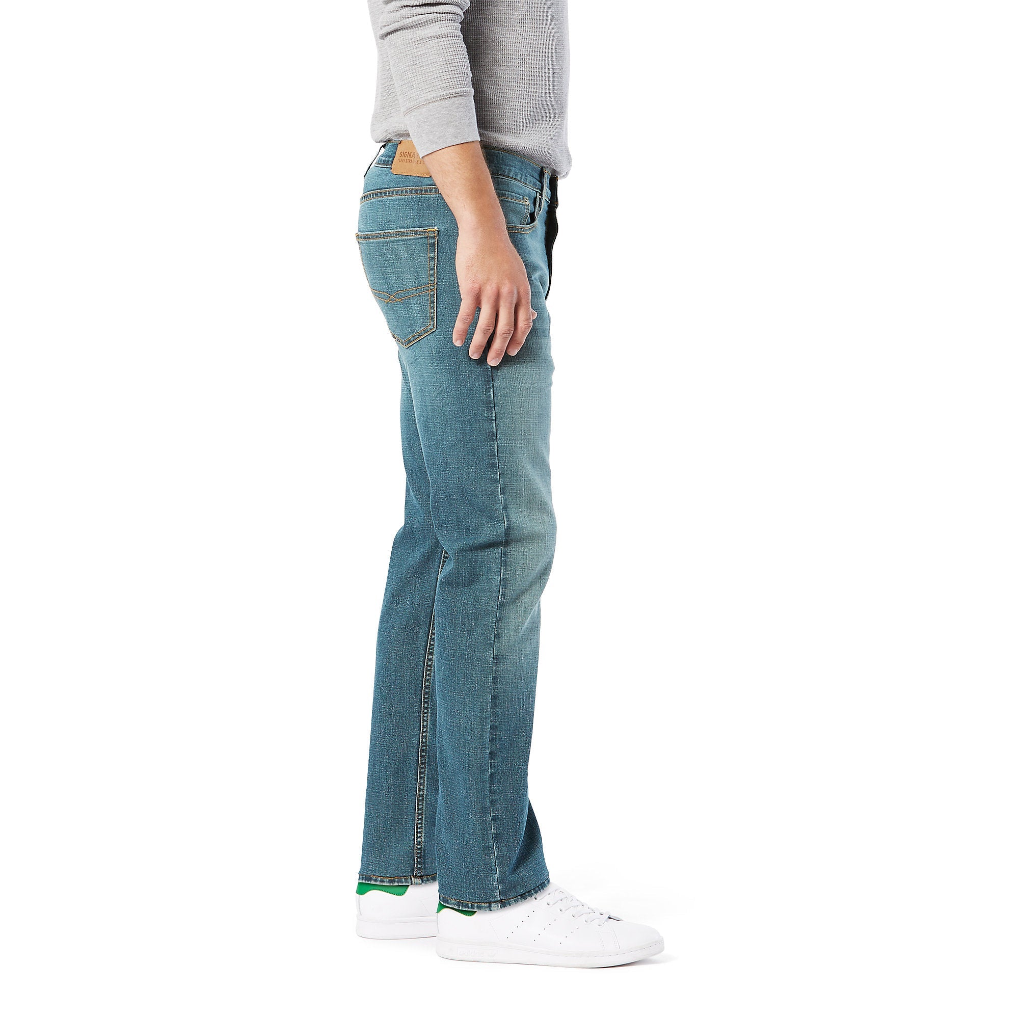 Levi Strauss Signature Men's Straight Leg Jeans, Blue